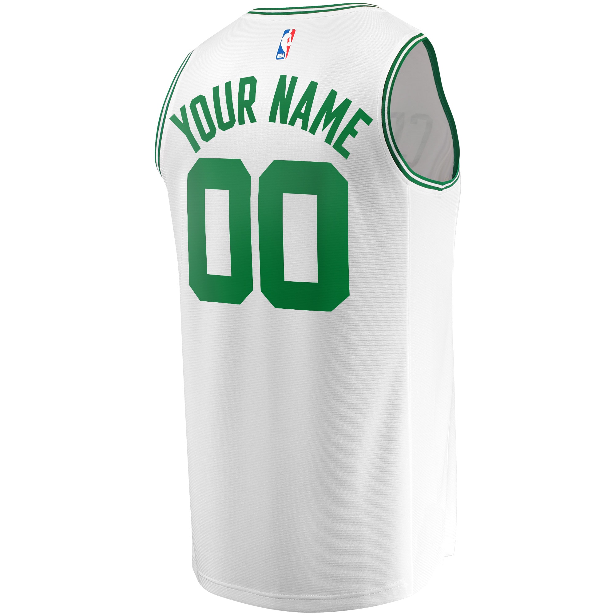 Boston Celtics Fanatics Fast Break Custom Jersey – Association Edition – White