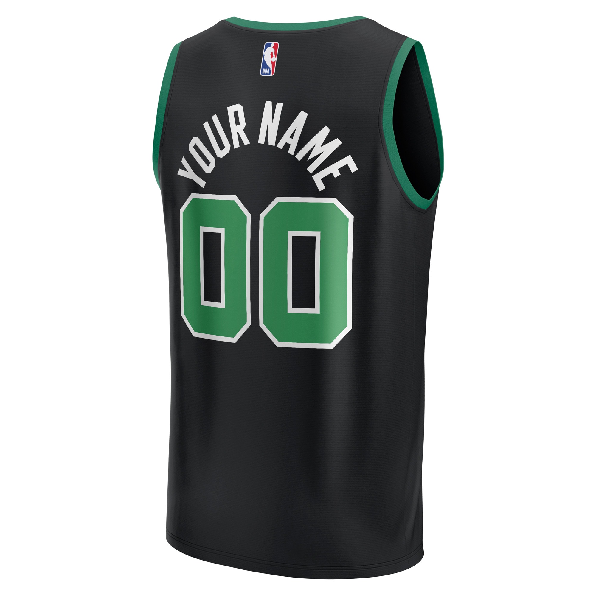 Boston Celtics Fanatics Fast Break Custom Jersey – Statement Edition – Black