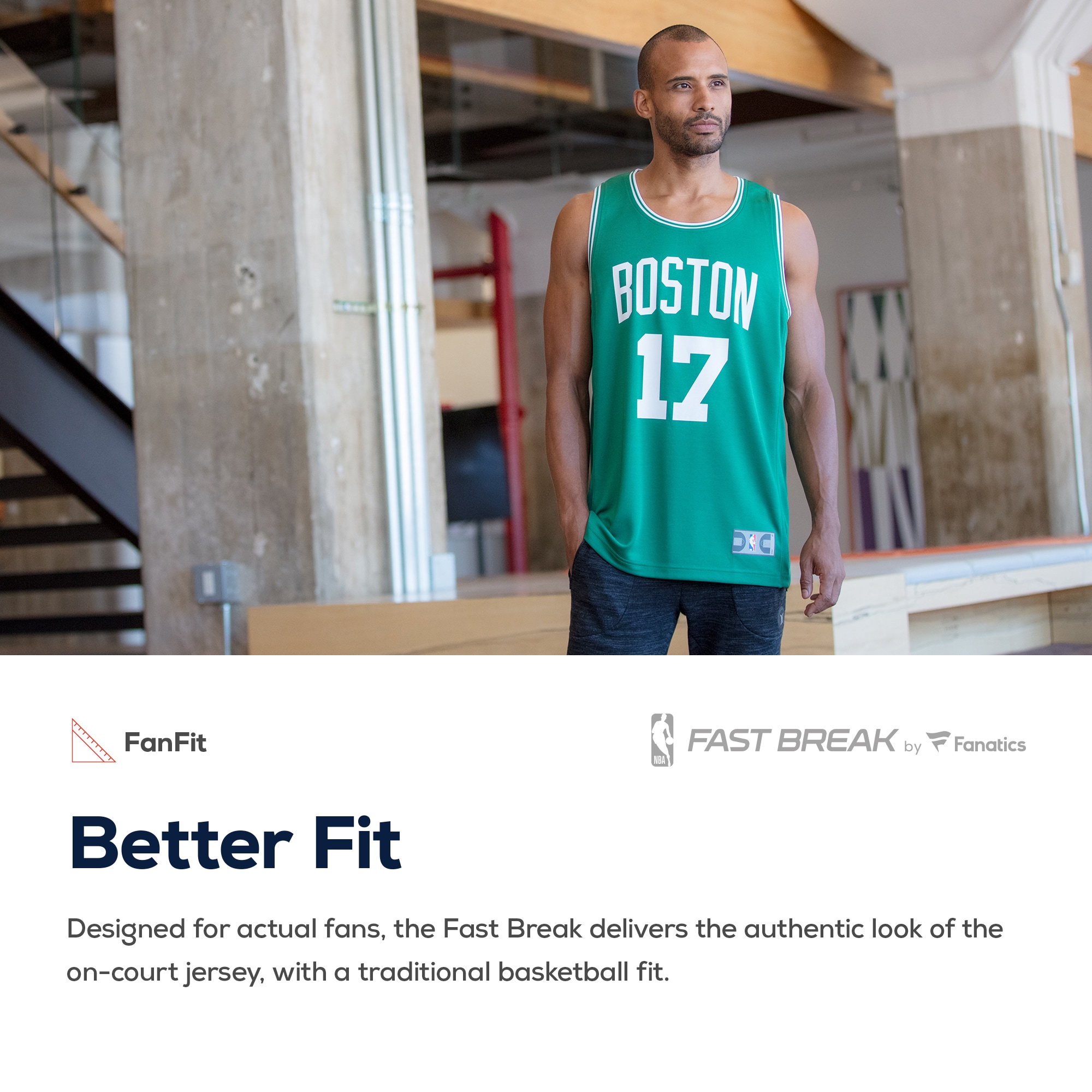 Boston Celtics Fanatics Fast Break Custom Jersey Kelly Green – Icon Edition
