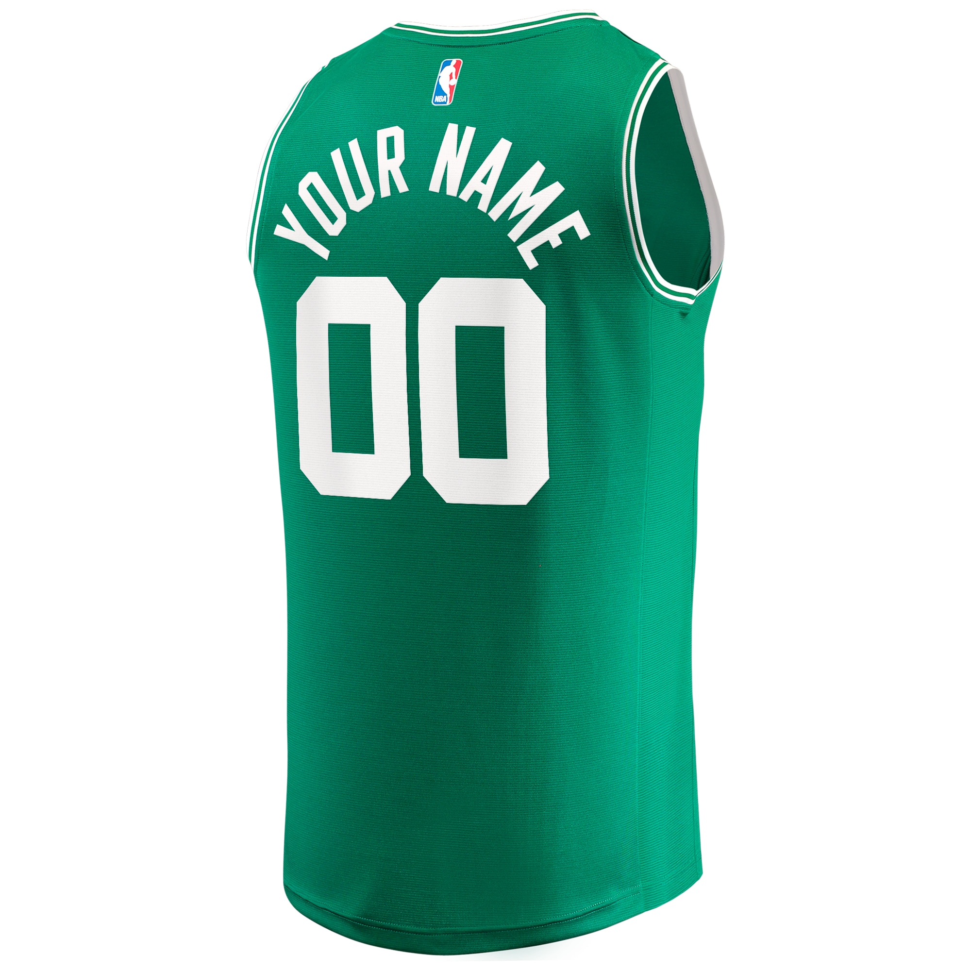 Boston Celtics Fanatics Fast Break Custom Jersey Kelly Green – Icon Edition