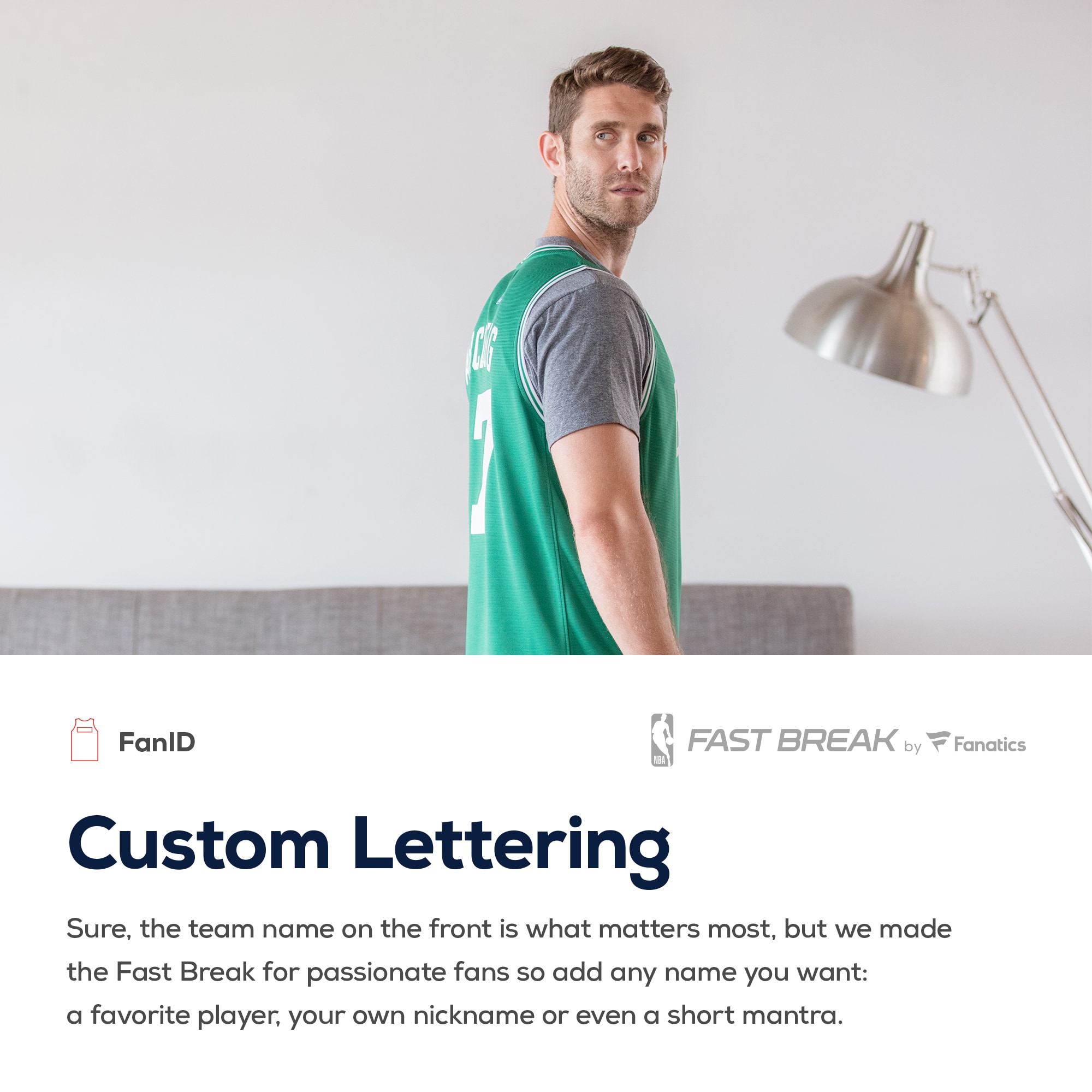 Boston Celtics Fanatics Fast Break Custom Jersey Kelly Green – Icon Edition