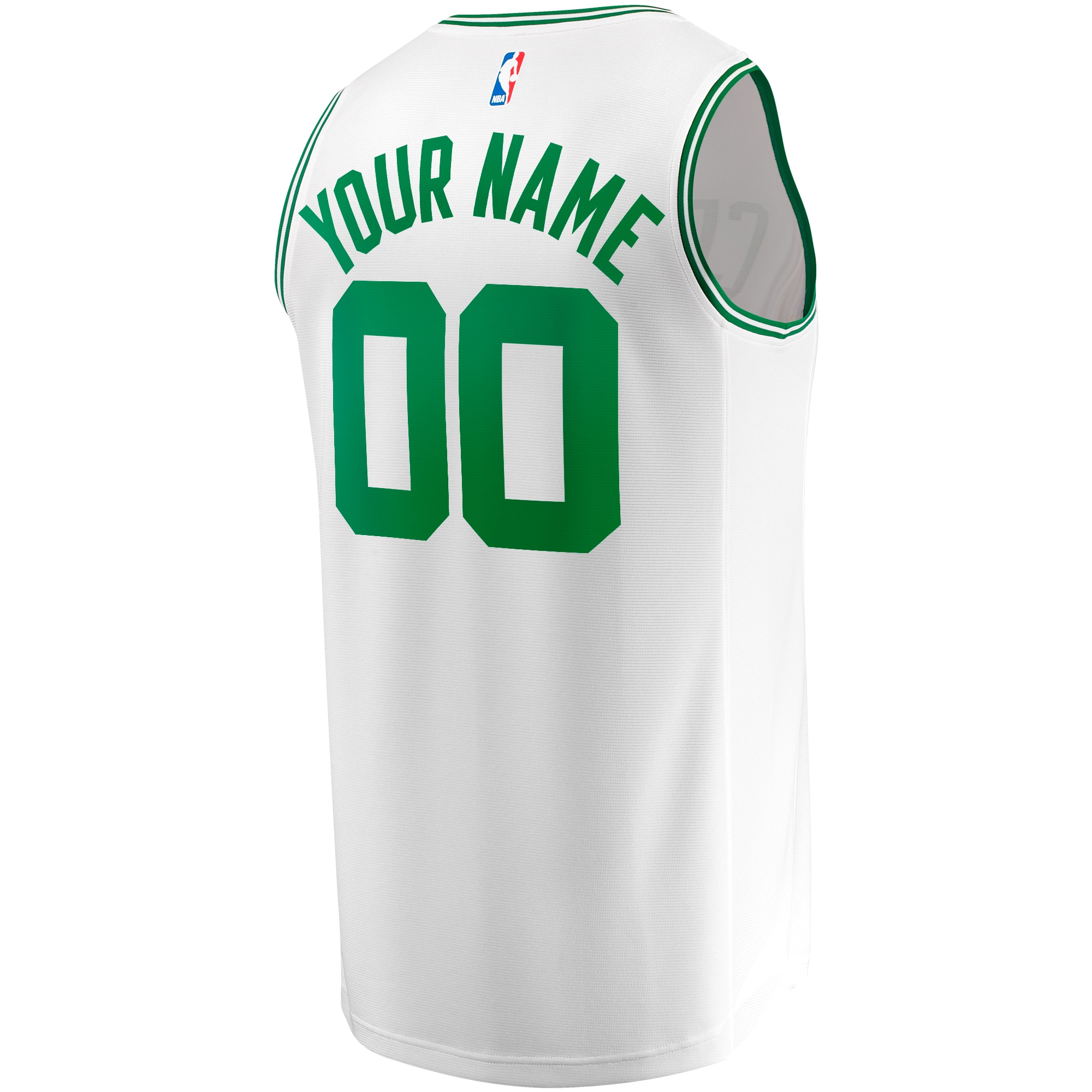 Boston Celtics Fanatics Youth Fast Break Custom Jersey – Association Edition – White