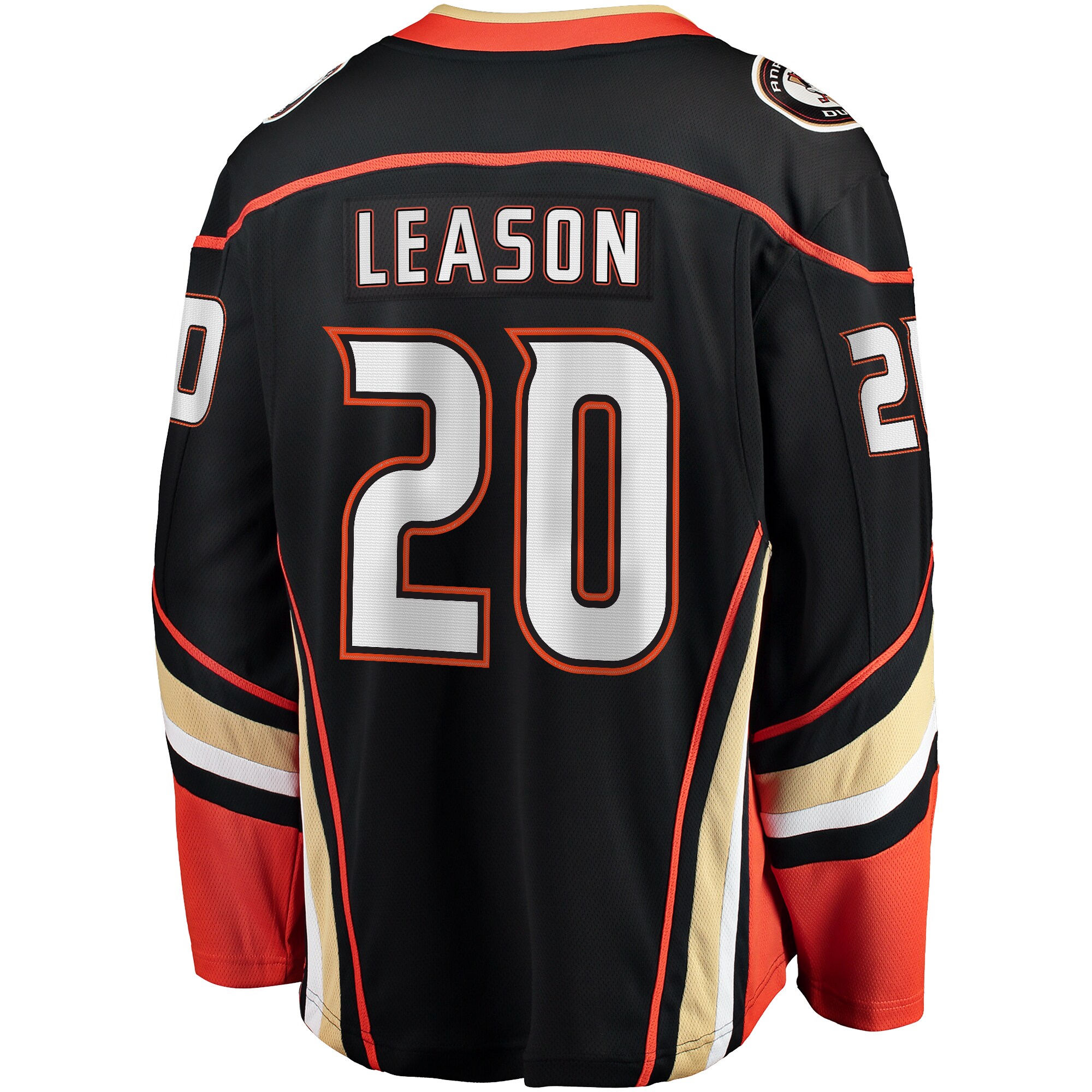 Brett Leason Anaheim Ducks Fanatics Home Premier Breakaway Player Jersey – Black