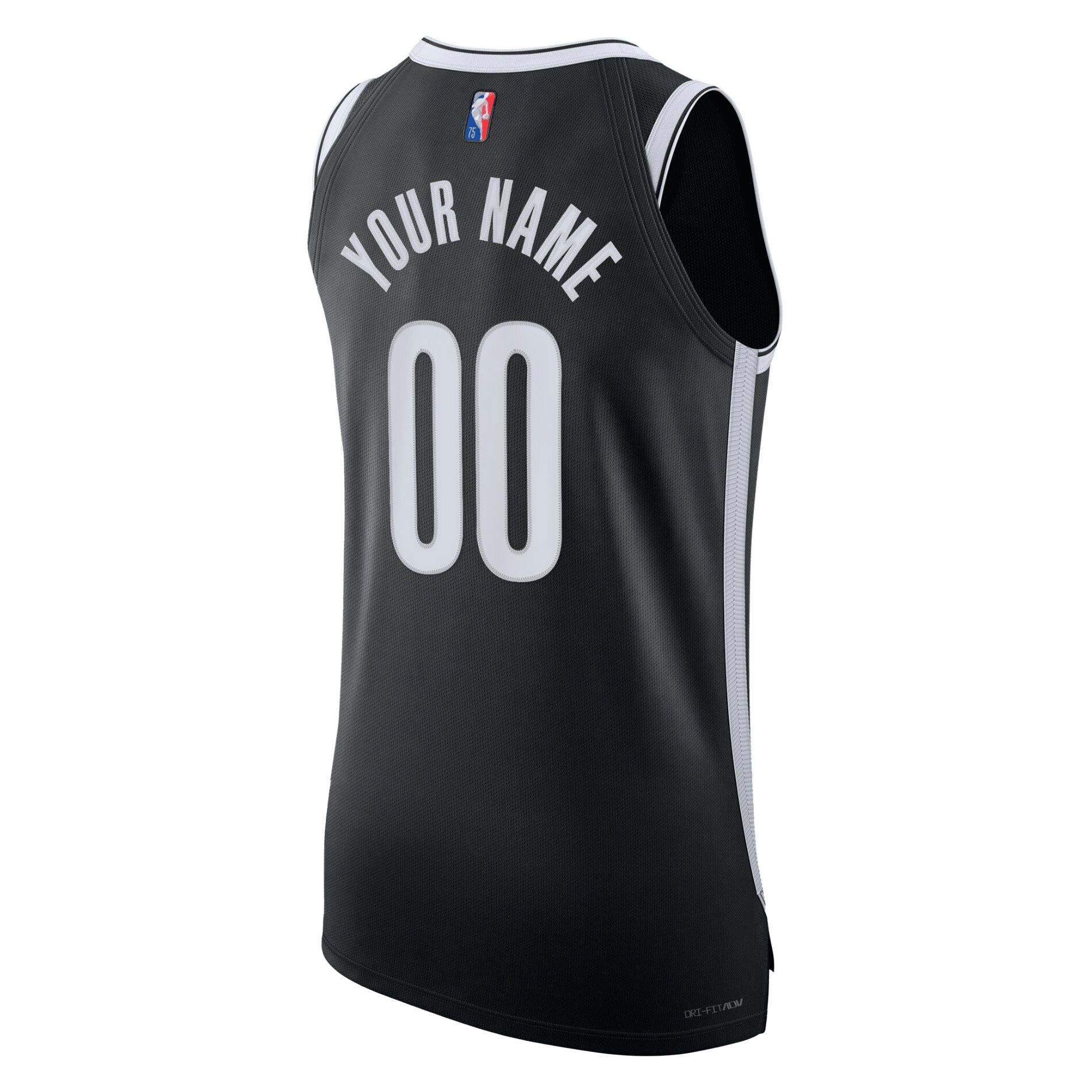 Brooklyn Nets 2021/22 Diamond Custom Jersey – Icon Edition – Black