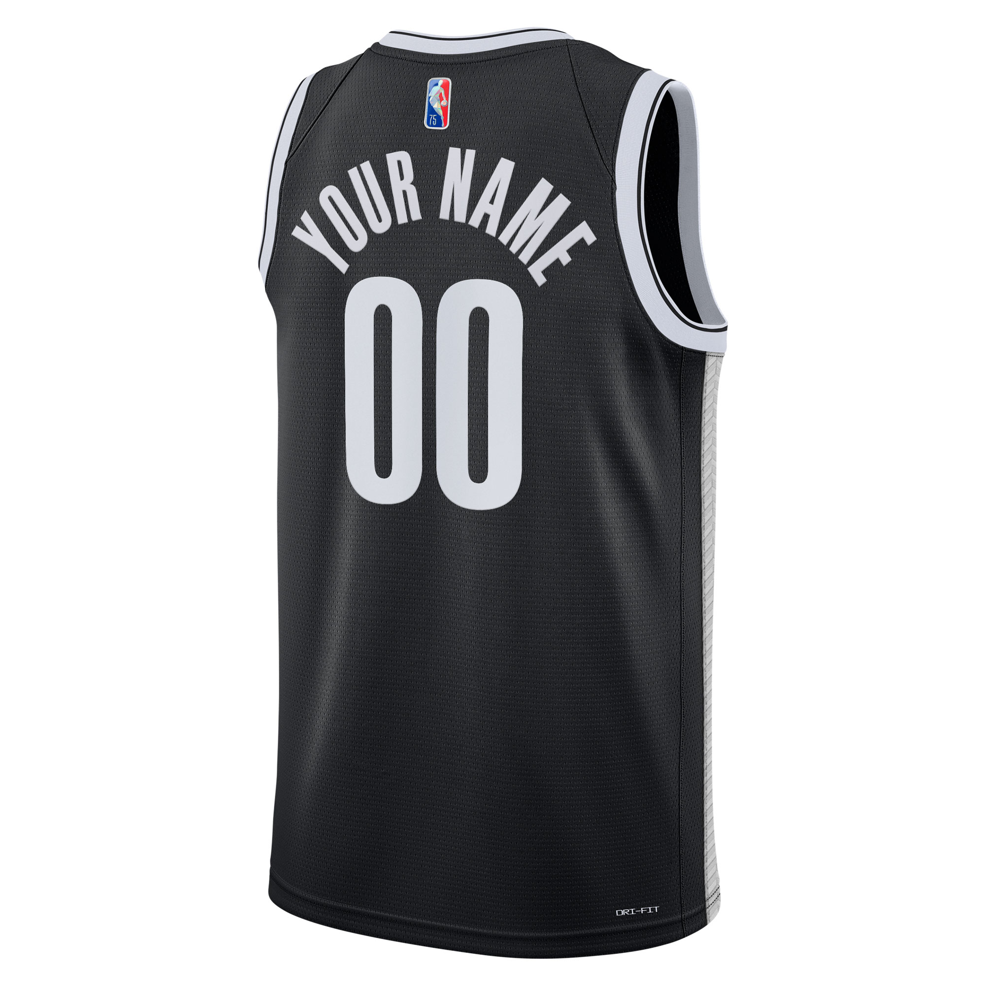 Brooklyn Nets 2021/22 Diamond Swingman Custom Jersey – Icon Edition – Black