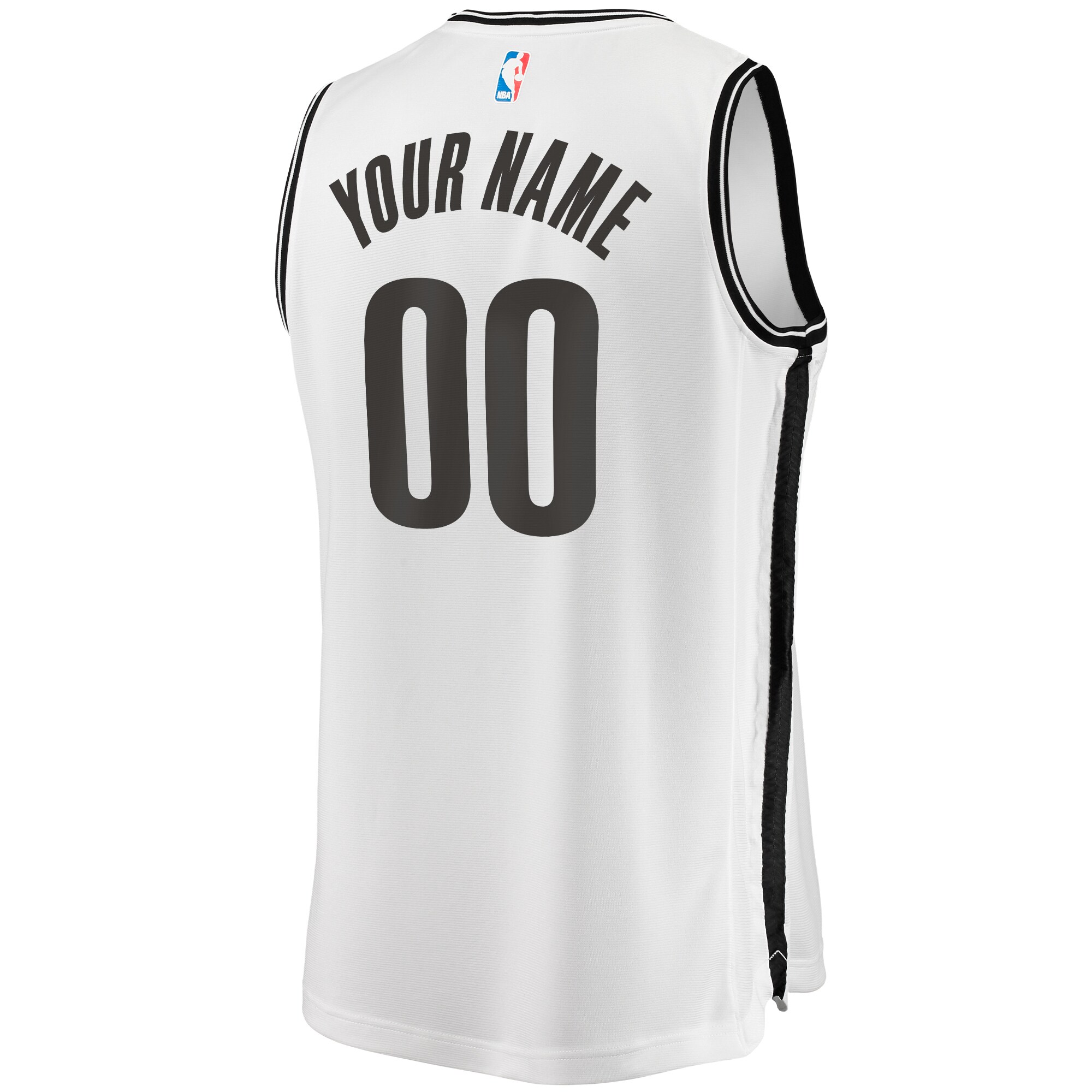 Brooklyn Nets Fanatics Youth Fast Break Custom Jersey – Association Edition – White