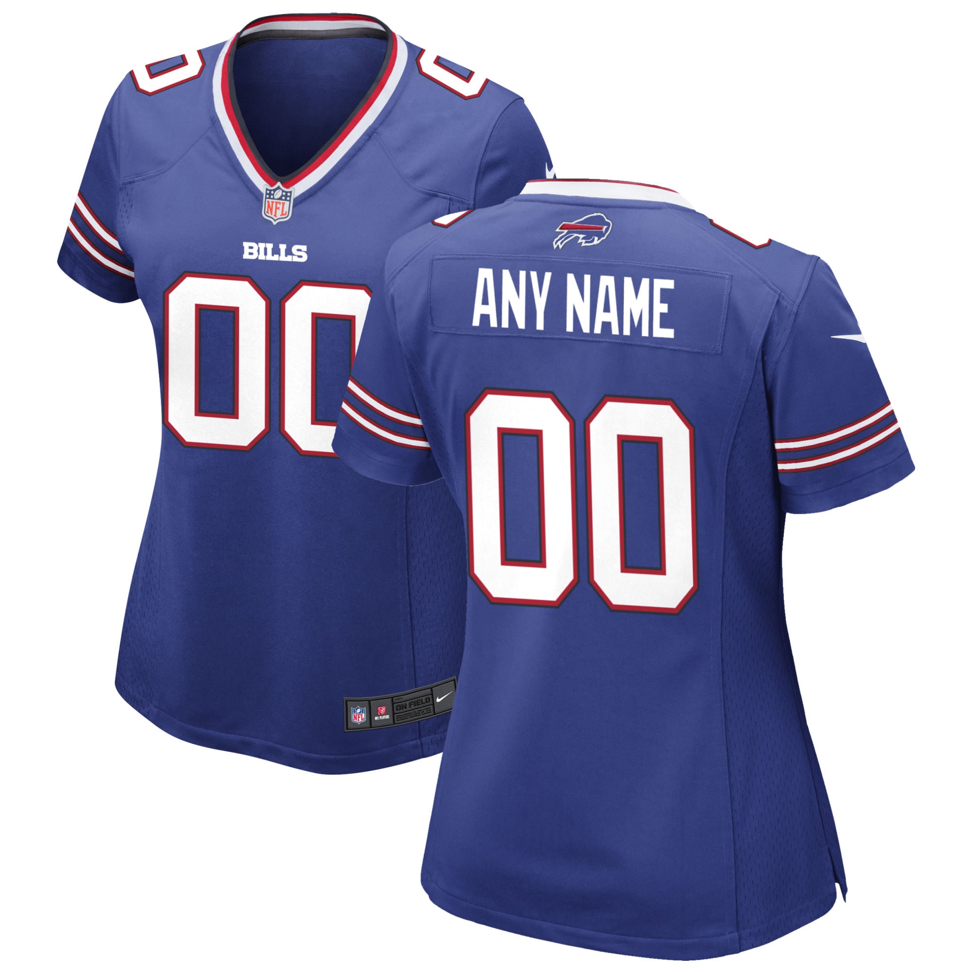 Buffalo Bills Women's Custom Game Jersey - Royal