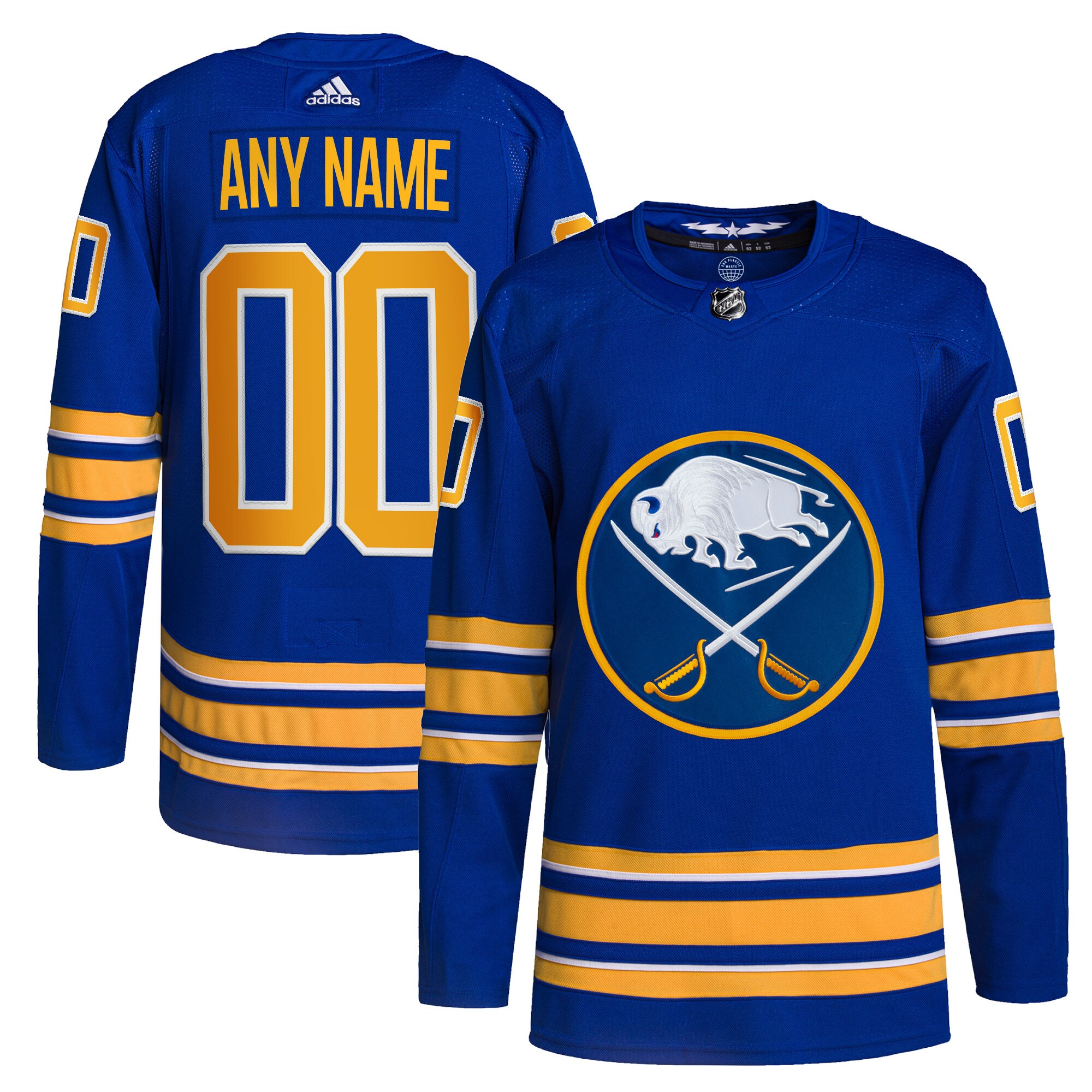 Buffalo Sabres Home Primegreen Custom Jersey - Royal