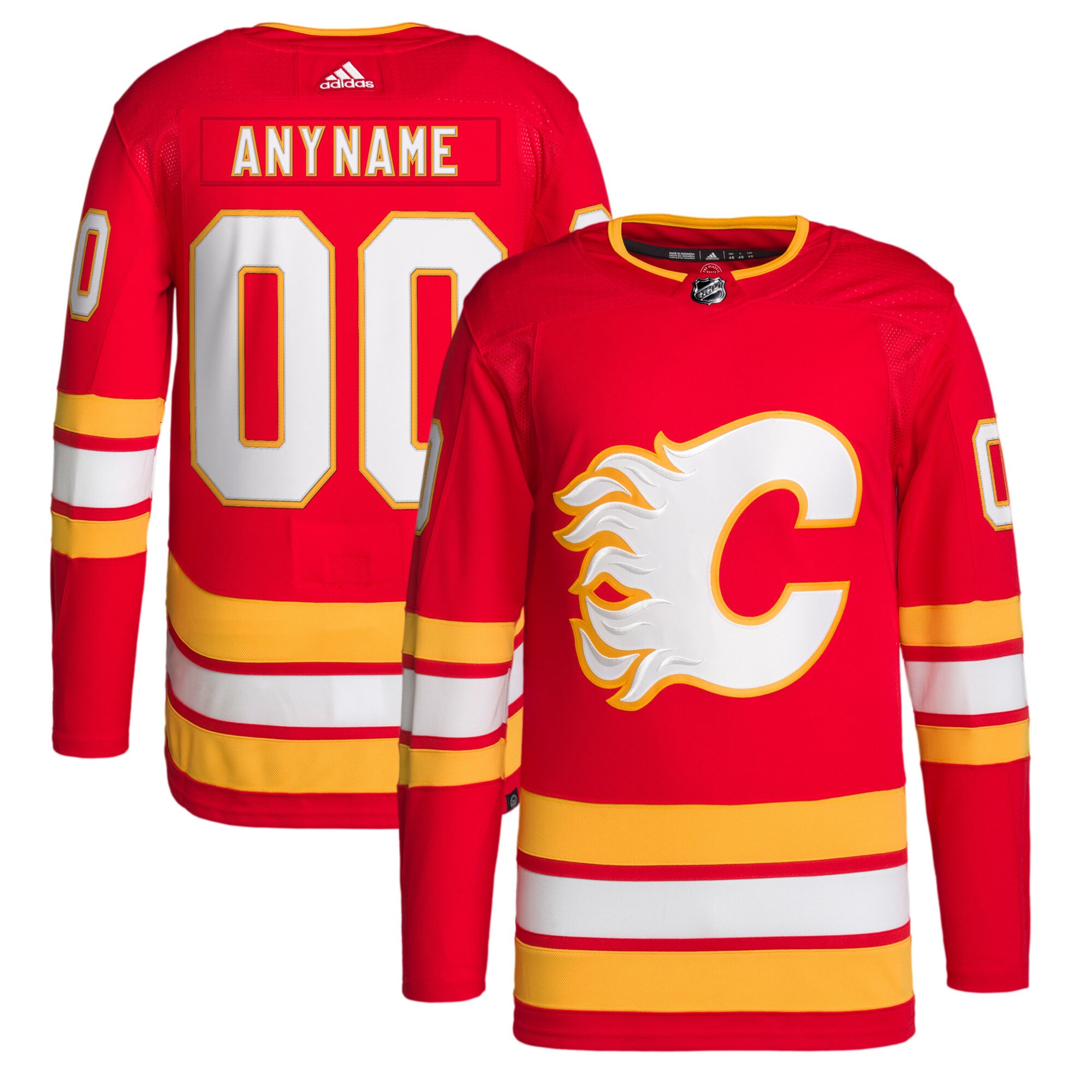 Calgary Flames Home 2020/21 Primegreen Custom Jersey - Red
