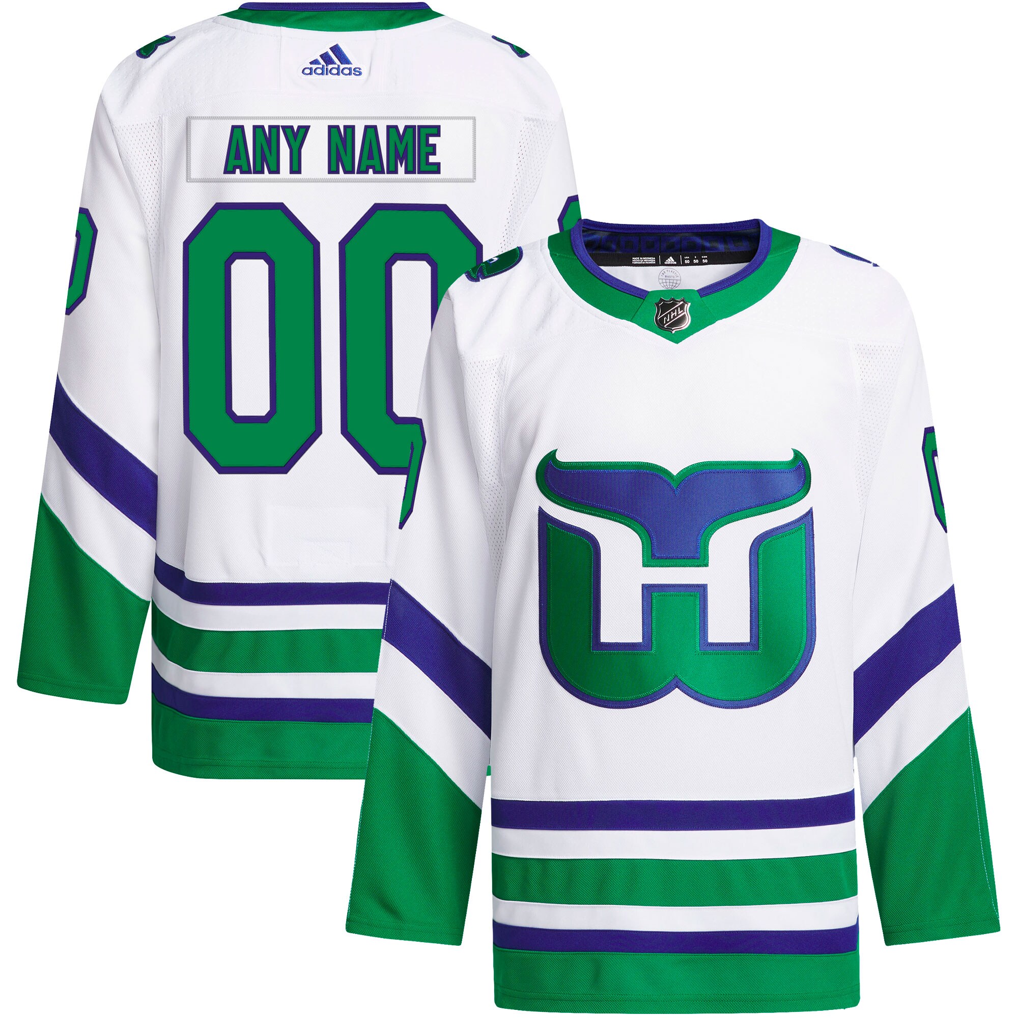 Carolina Hurricanes Primegreen Custom Jersey - White