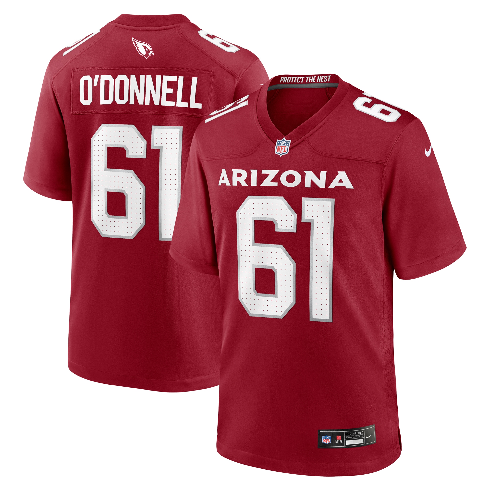 Carter O'donnell Arizona Cardinals Team Game Jersey - Cardinal