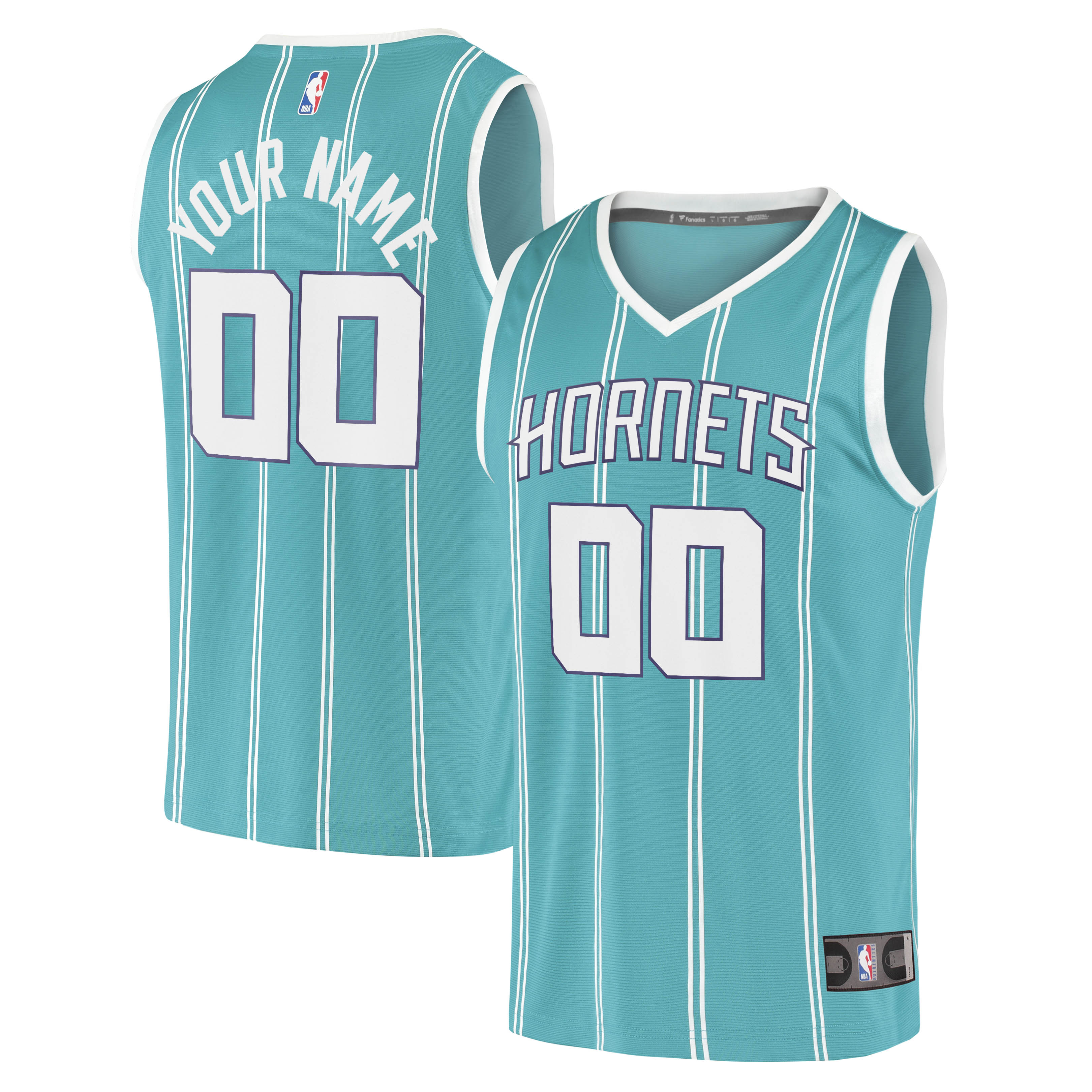 Charlotte Hornets Fanatics Youth 2020 Fast Break Custom Jersey - Icon Edition - Teal