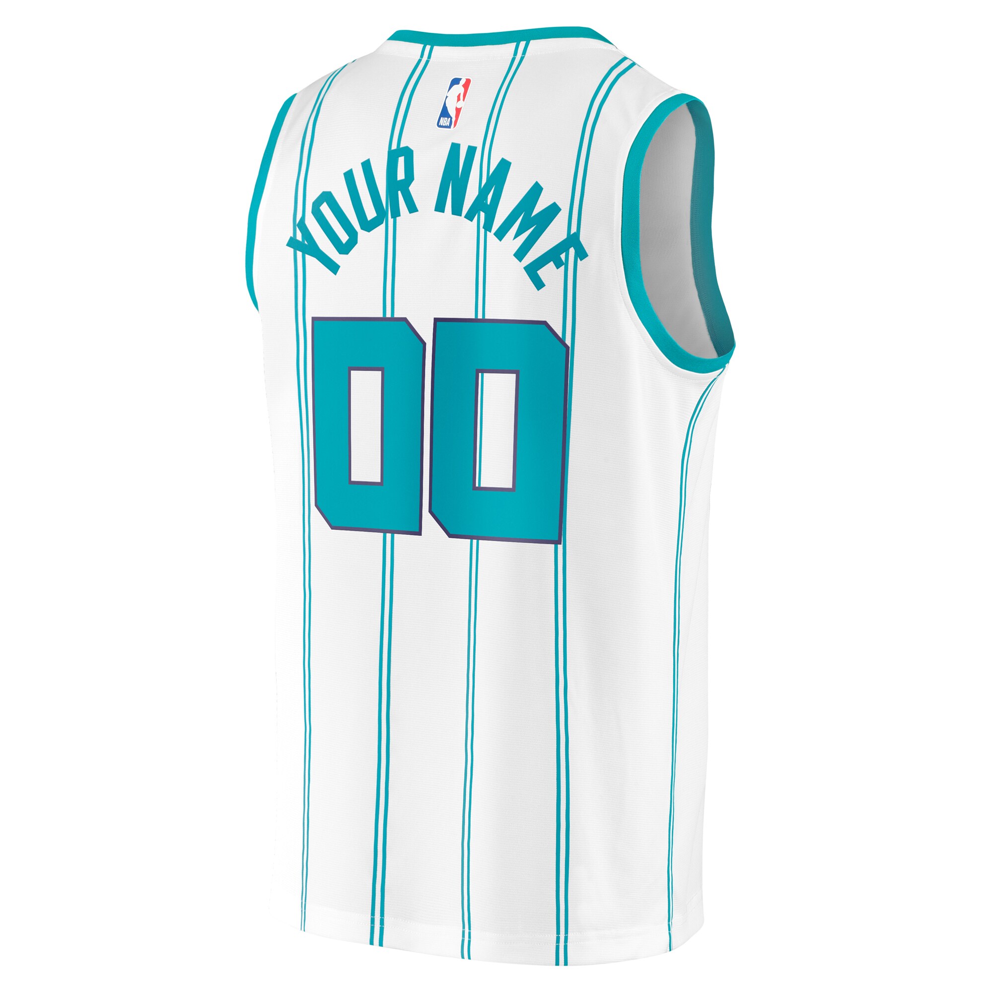 Charlotte Hornets Fanatics Youth Fast Break Custom Jersey – Association Edition – White