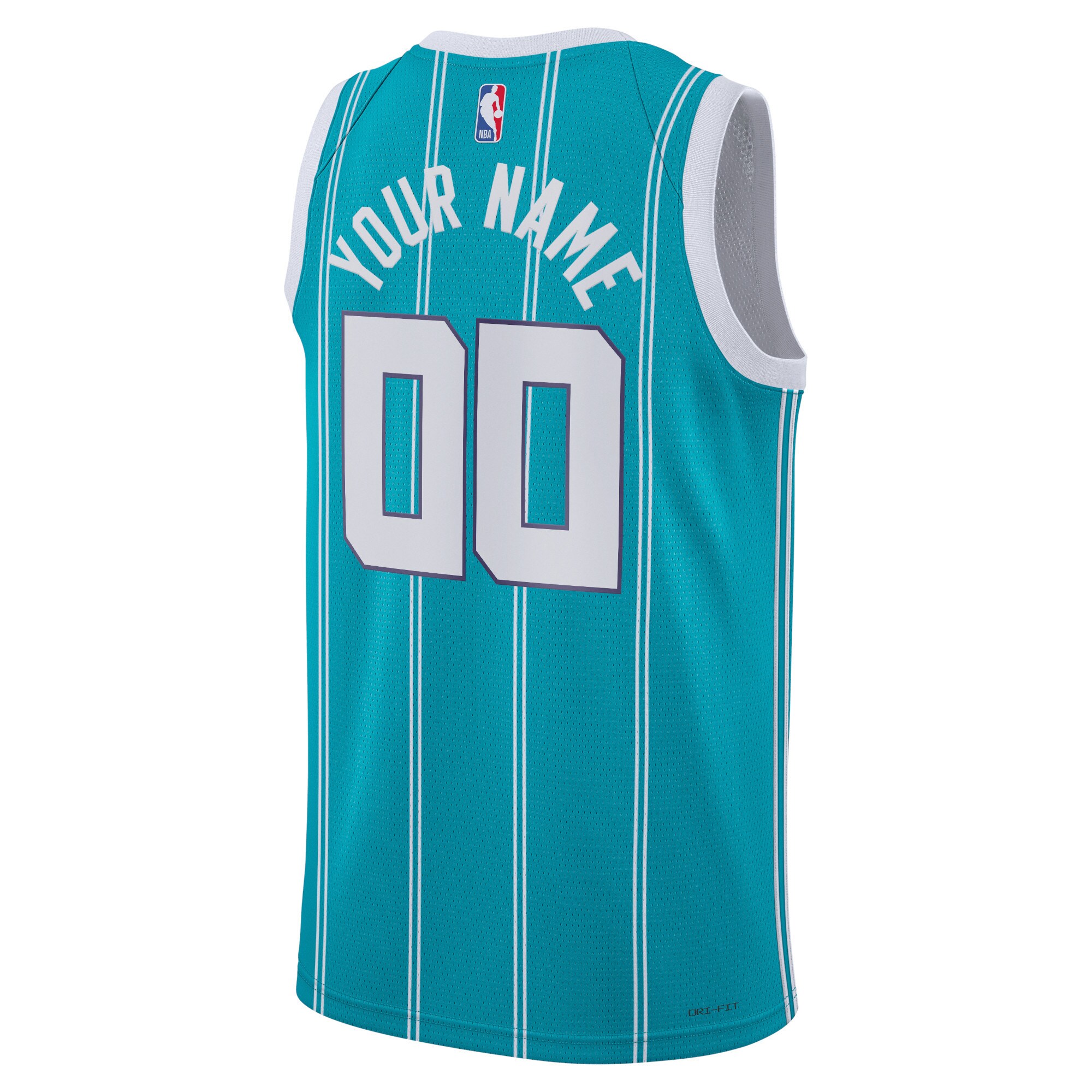 Charlotte Hornets Jordan Brand Unisex Swingman Custom Jersey Teal – Icon Edition