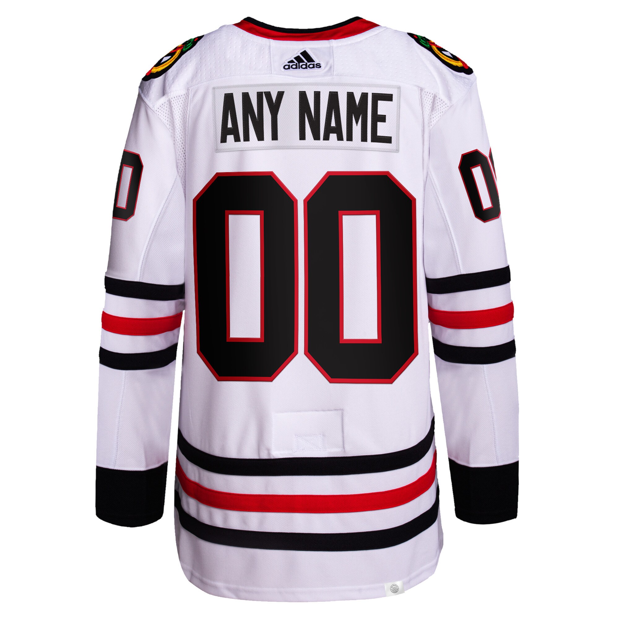 Chicago Blackhawks Away Primegreen Custom Jersey – White