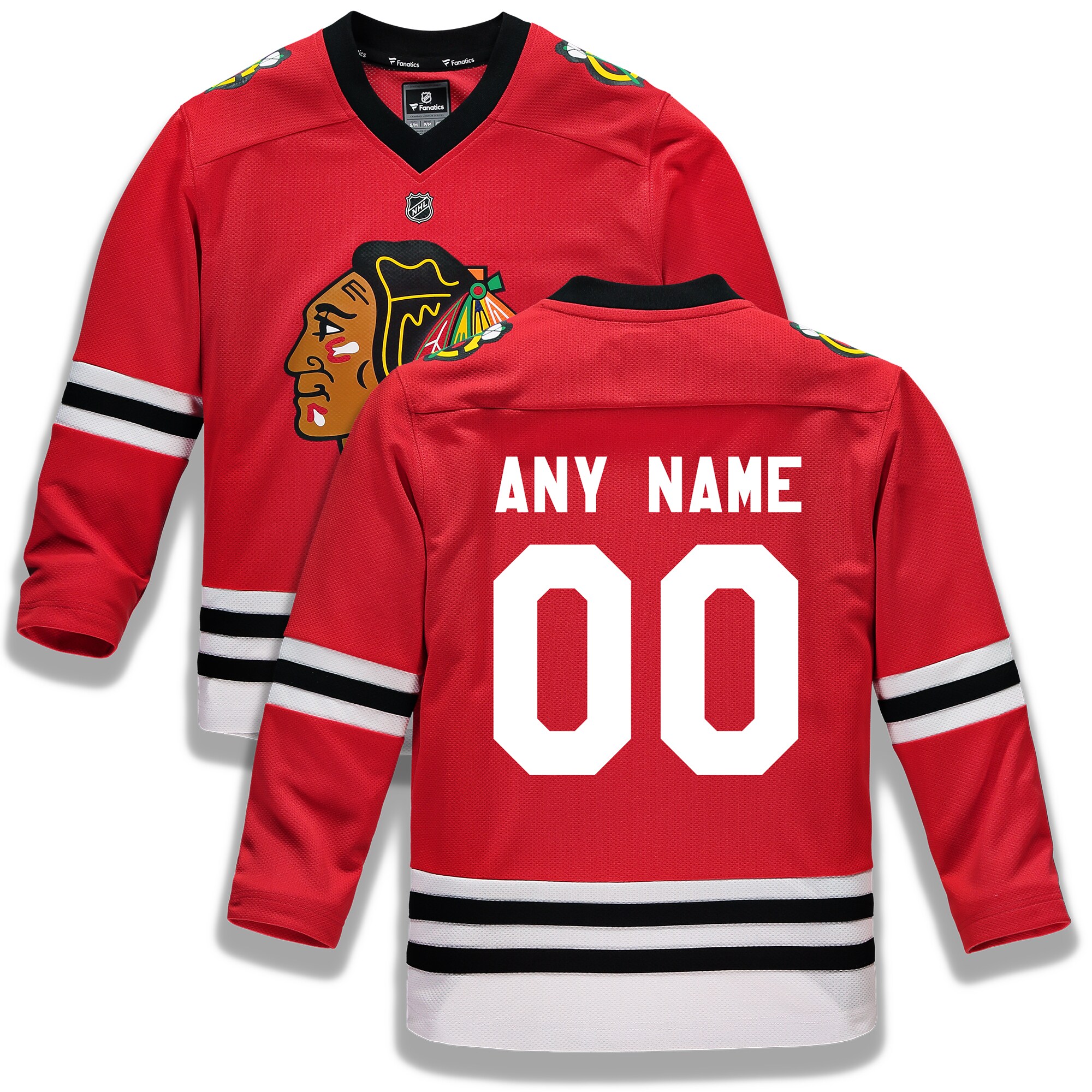 Chicago Blackhawks Fanatics Youth Home Custom Jersey - Red