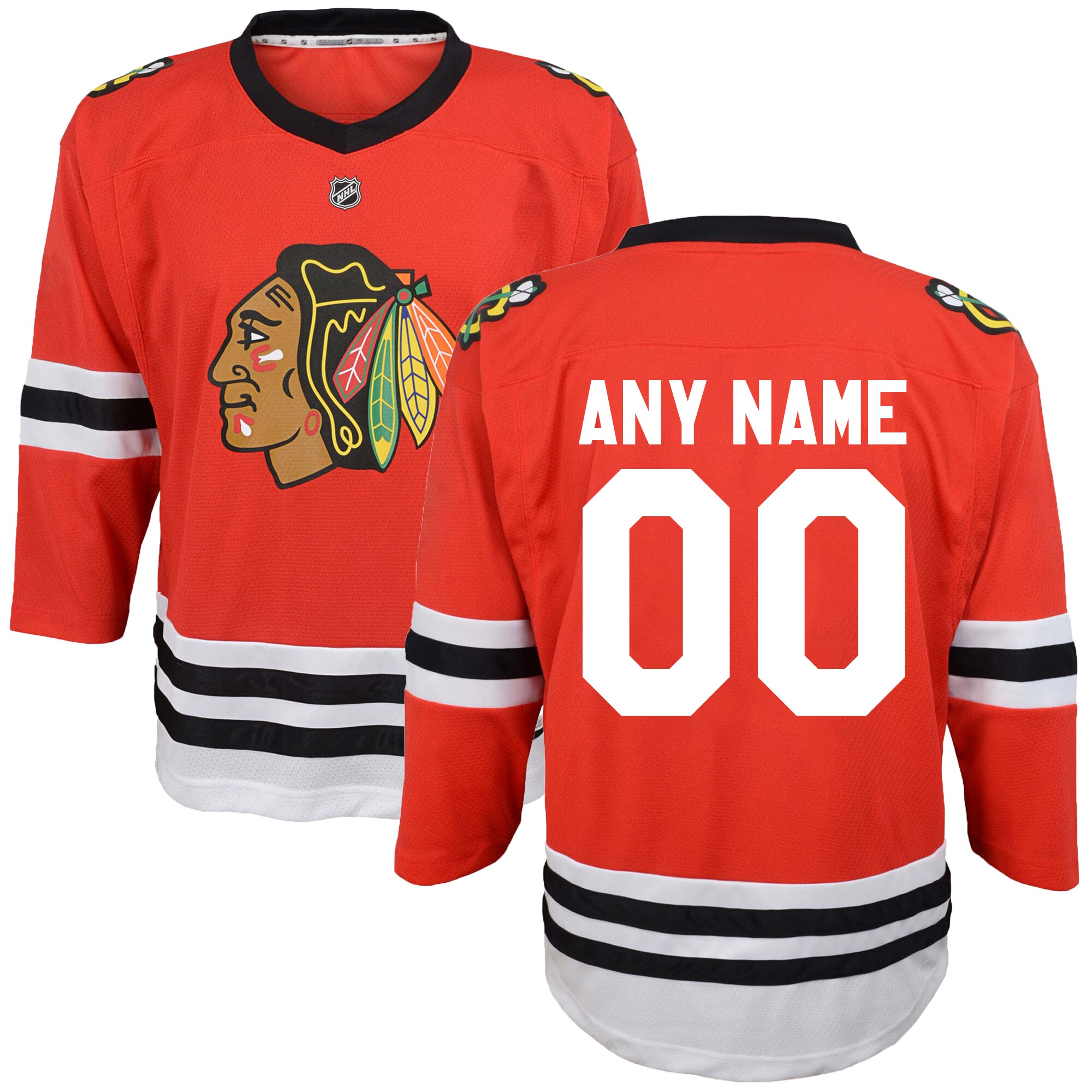 Chicago Blackhawks Preschool Custom Jersey - Red