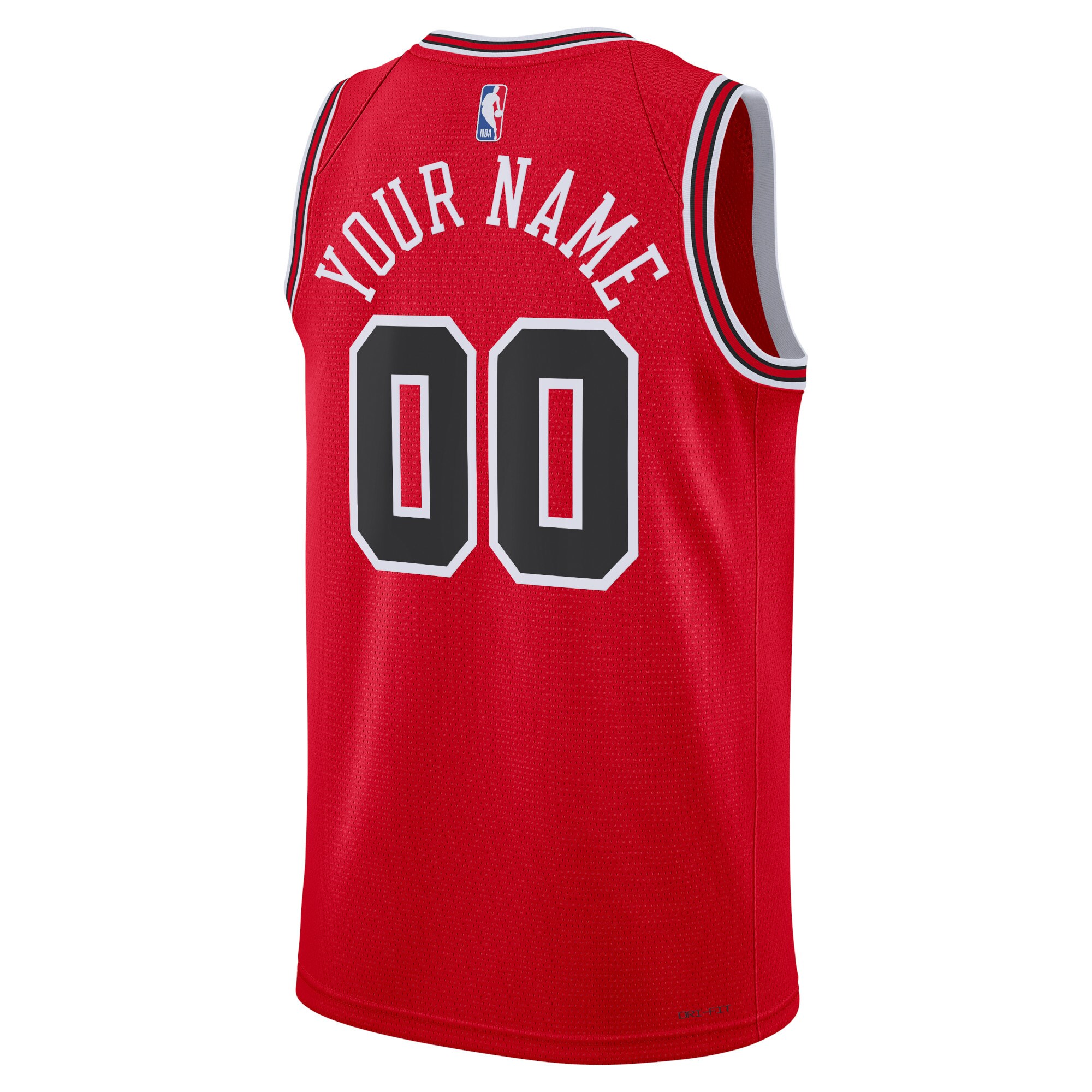 Chicago Bulls Unisex Swingman Custom Jersey Red – Icon Edition