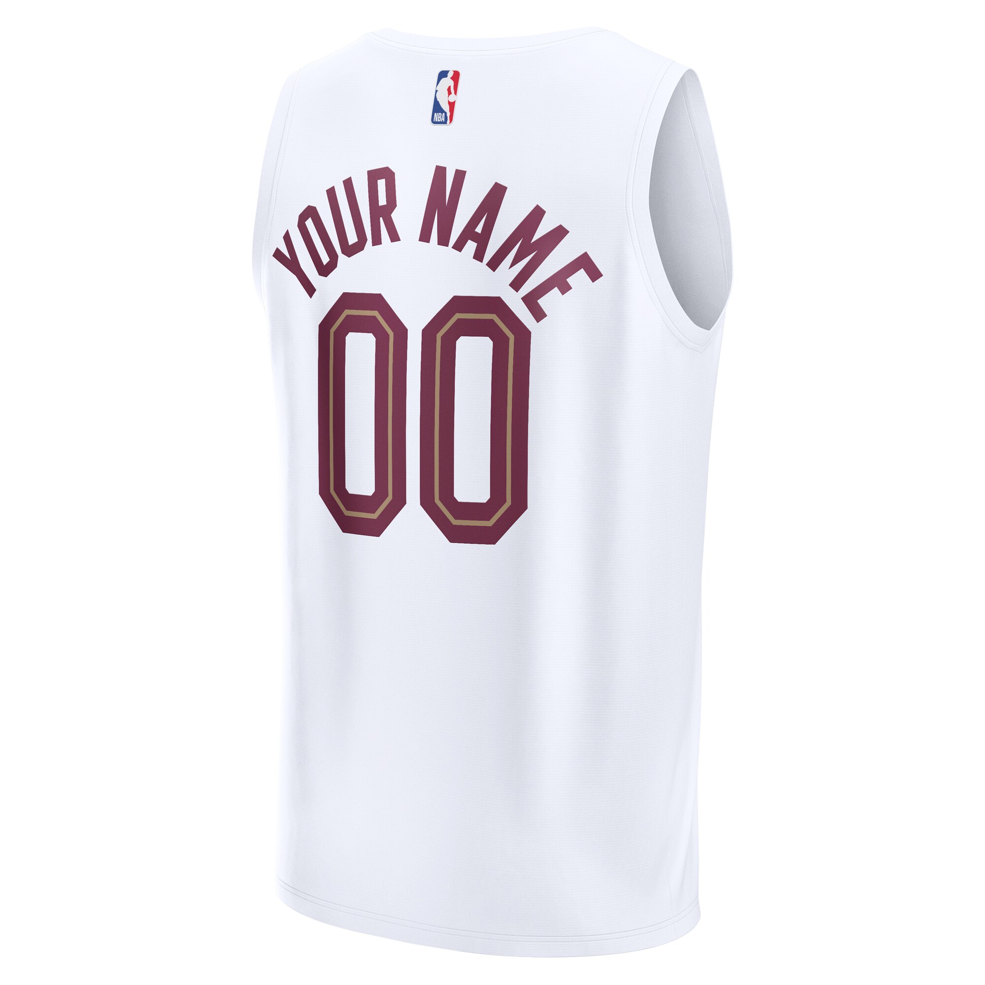 Cleveland Cavaliers Fanatics Fast Break Custom Jersey – Association Edition – White