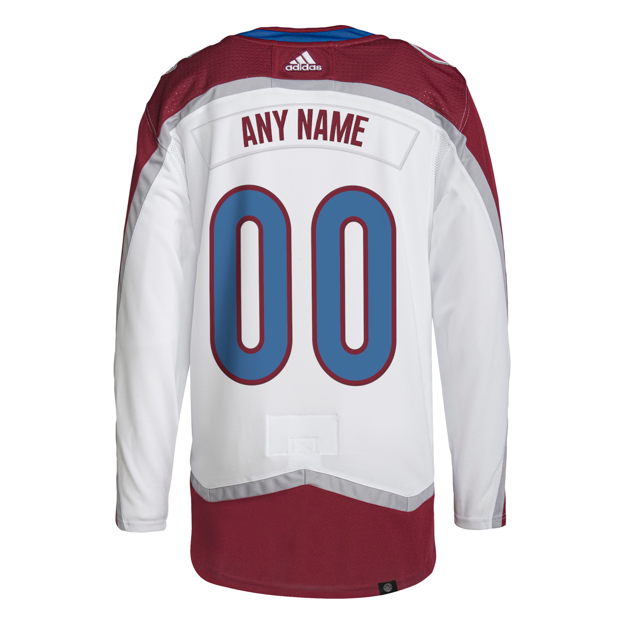 Colorado Avalanche Away Primegreen Custom Jersey – White