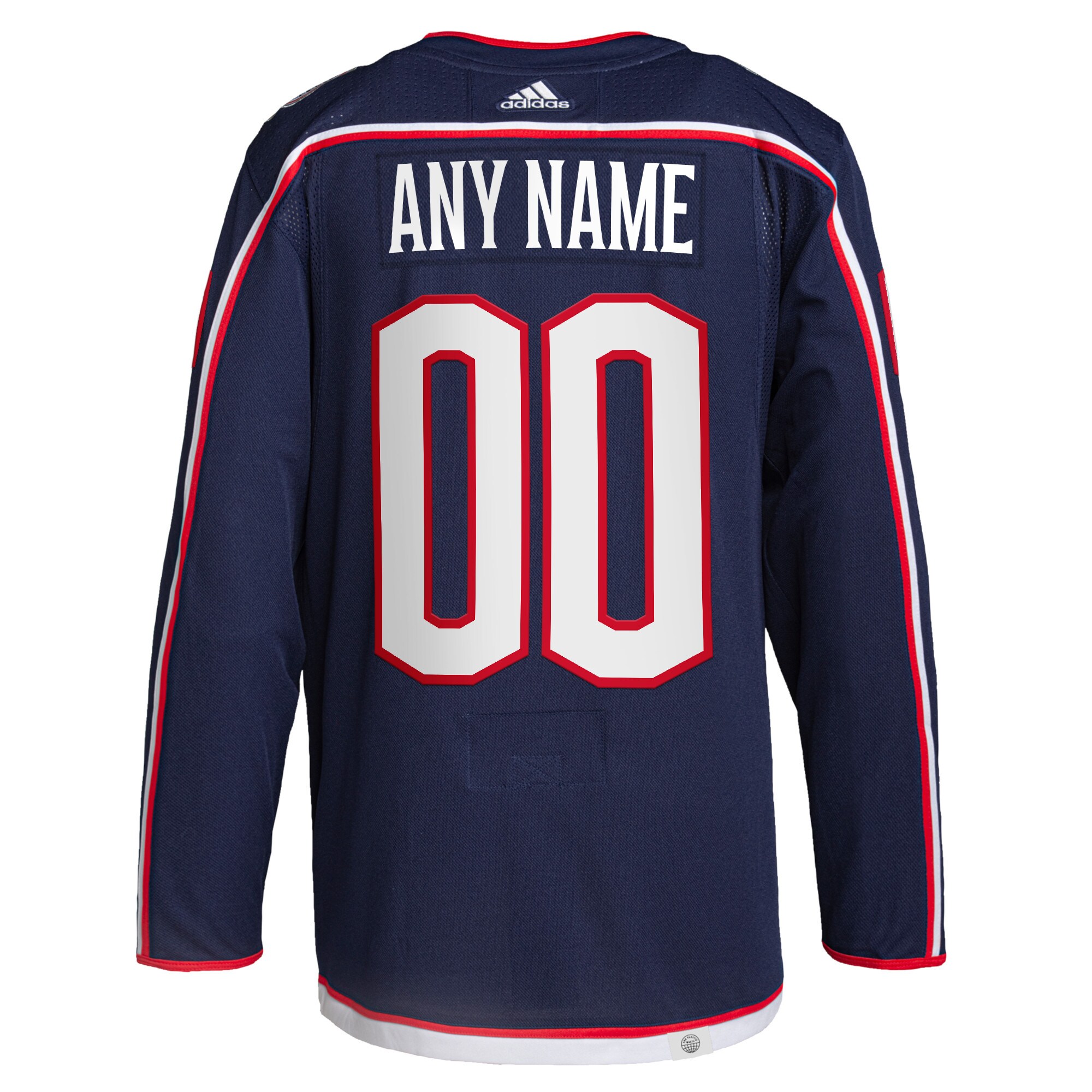 Columbus Blue Jackets Home Primegreen Custom Jersey – Navy