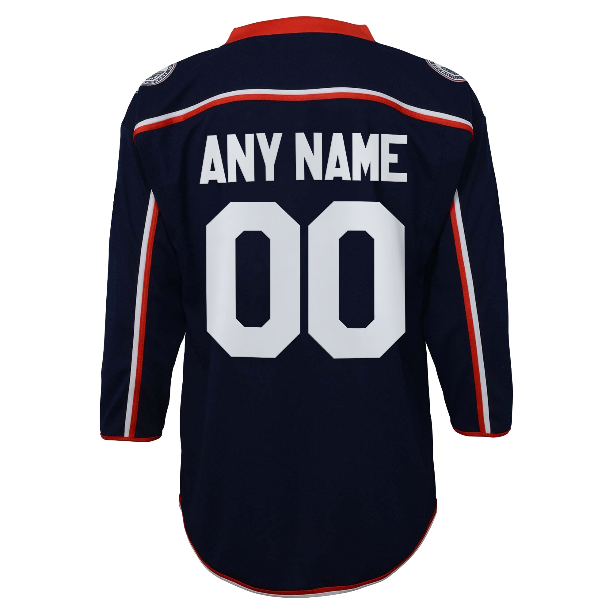 Columbus Blue Jackets Youth Home Custom Jersey – Navy