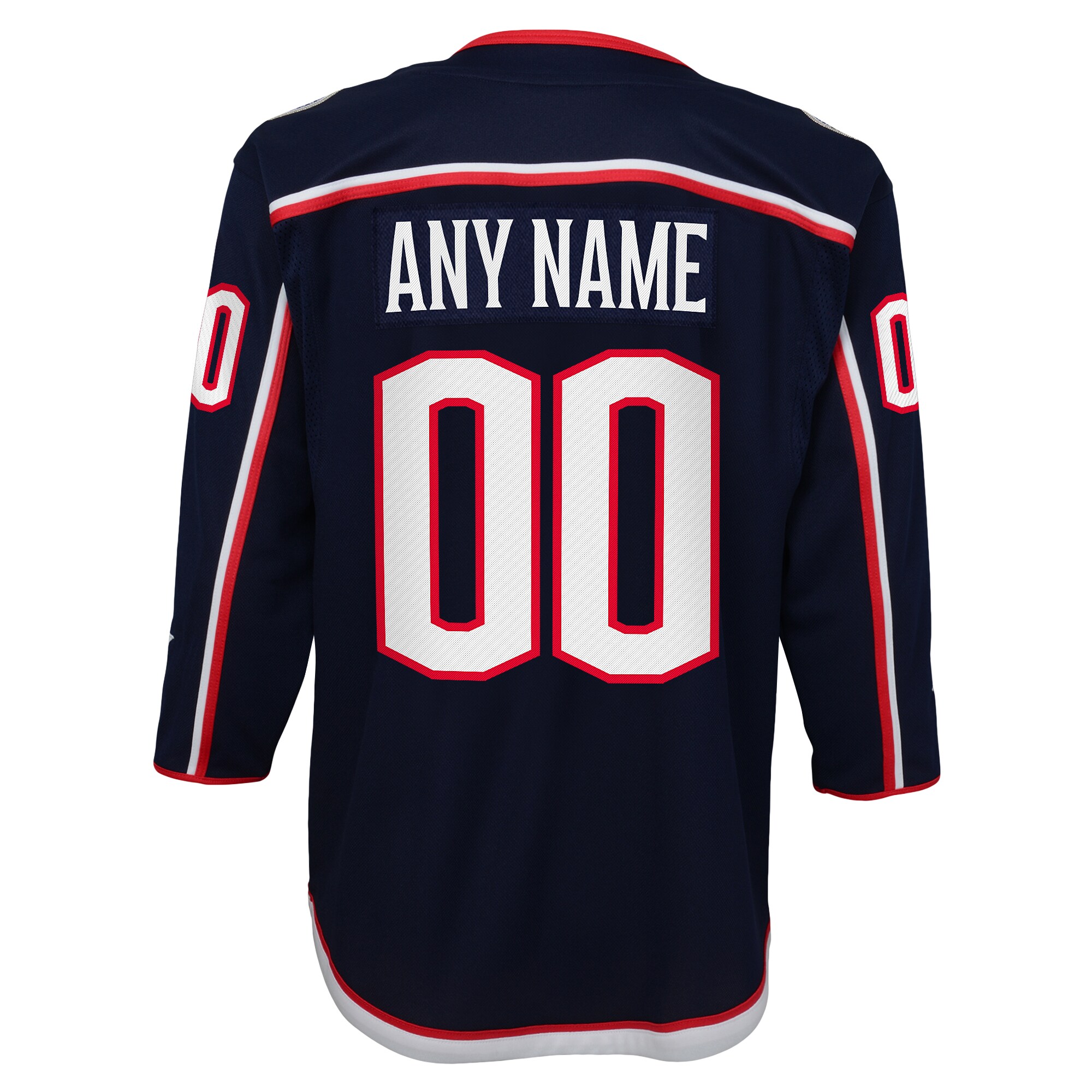 Columbus Blue Jackets Youth Home Premier Custom Jersey – Navy
