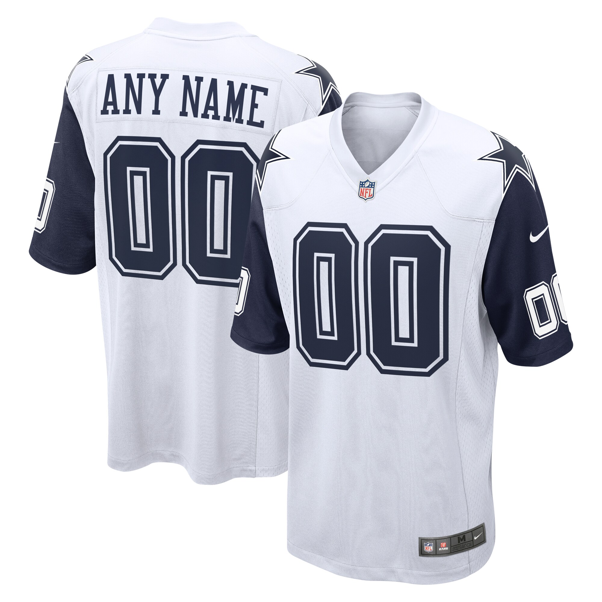 Dallas Cowboys Alternate Custom Game Jersey - White