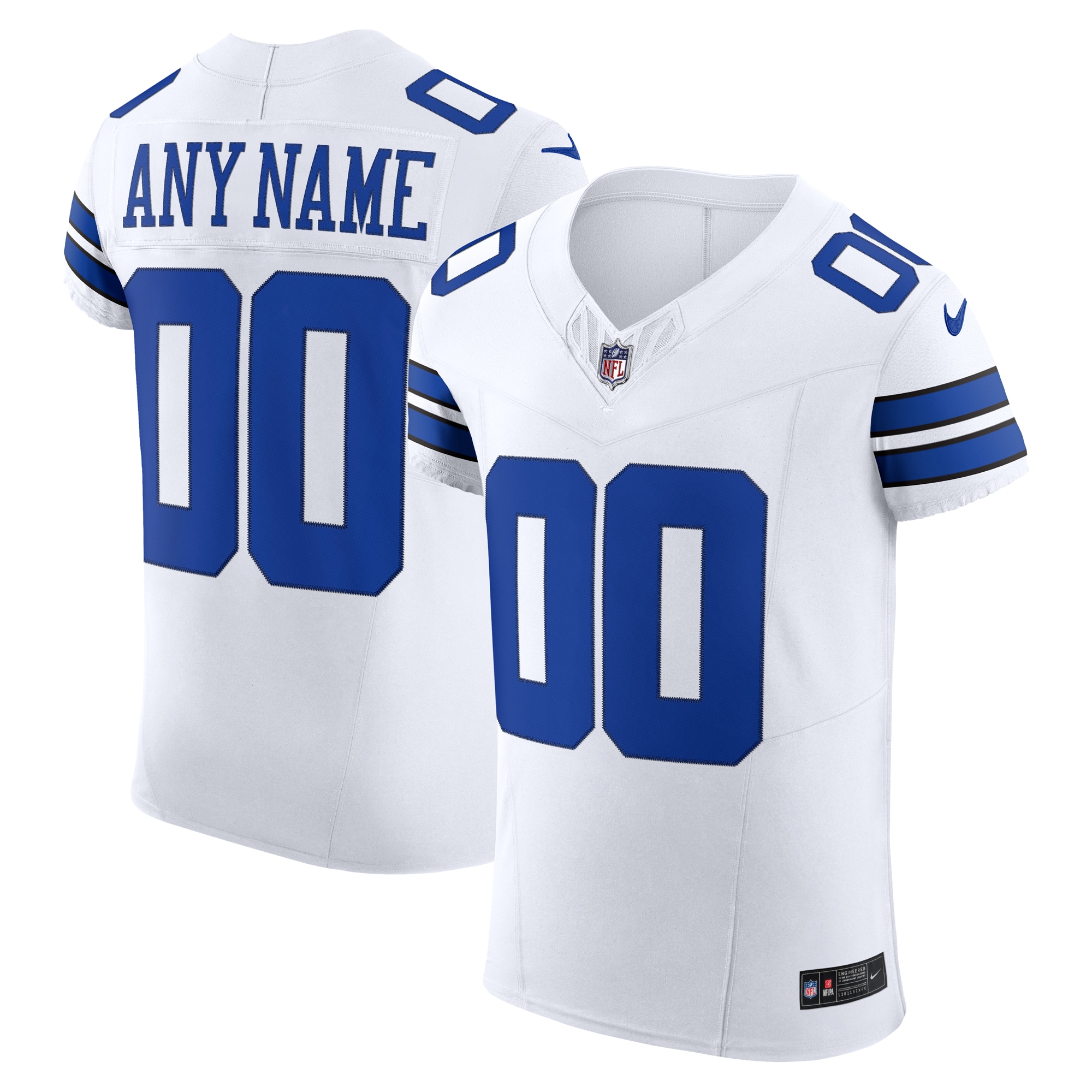 Dallas Cowboys Vapor F.u.s.e. Elite Custom Jersey - White