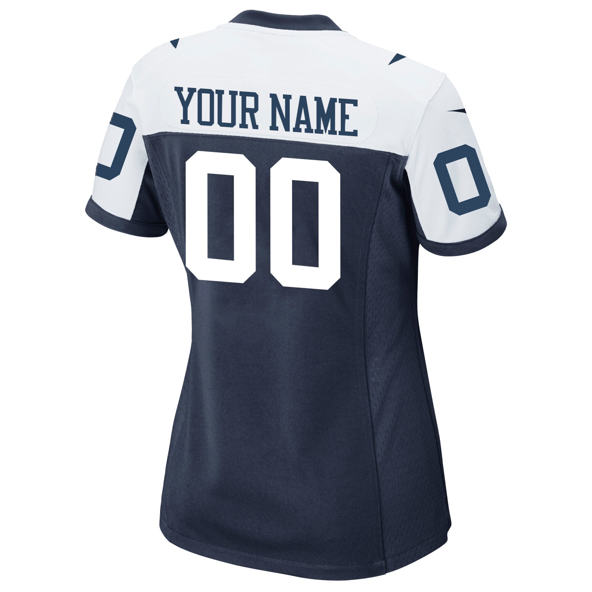 Dallas Cowboys Women’s Alternate Custom Game Jersey – Navy