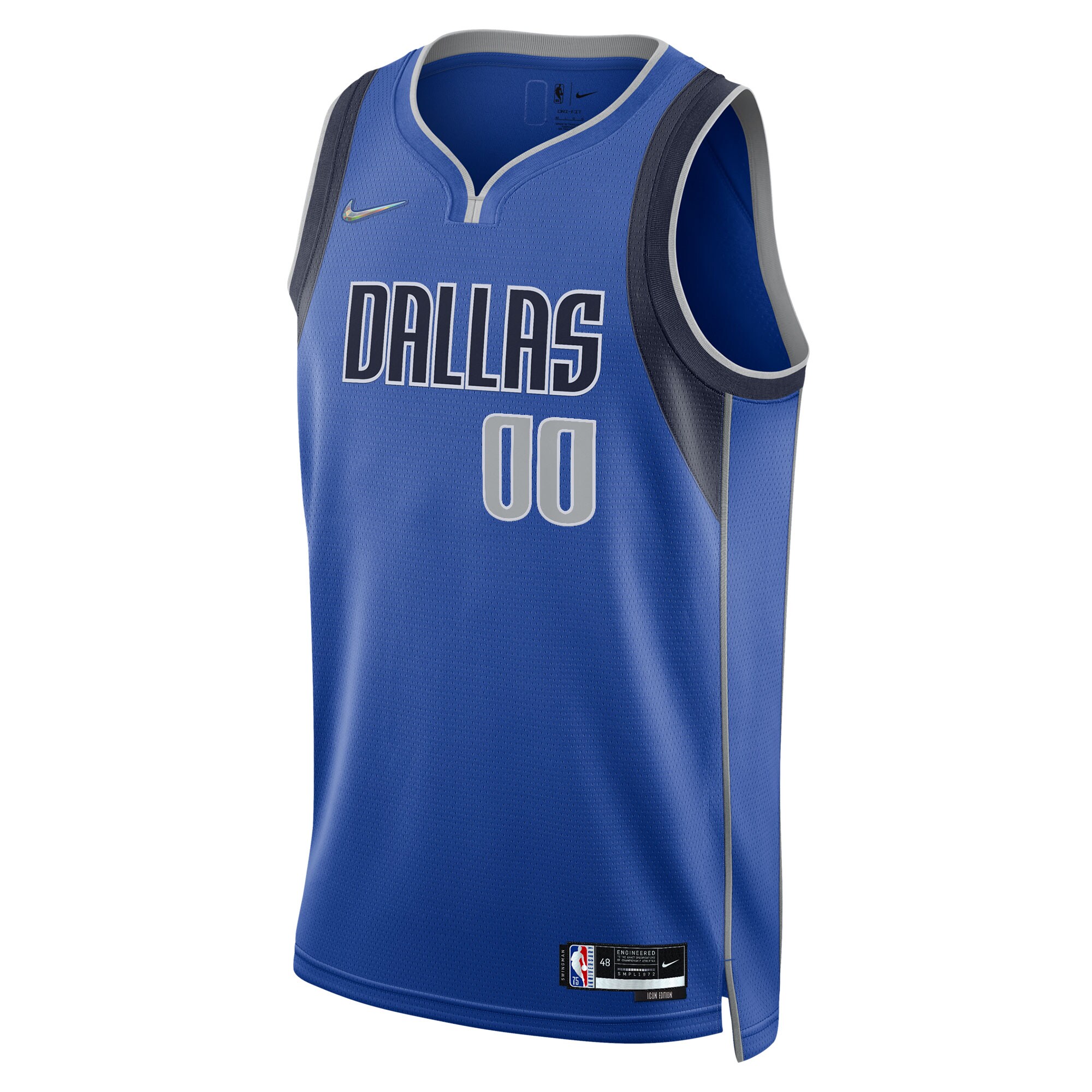 Dallas Mavericks 2021/22 Diamond Swingman Custom Jersey – Icon Edition – Blue