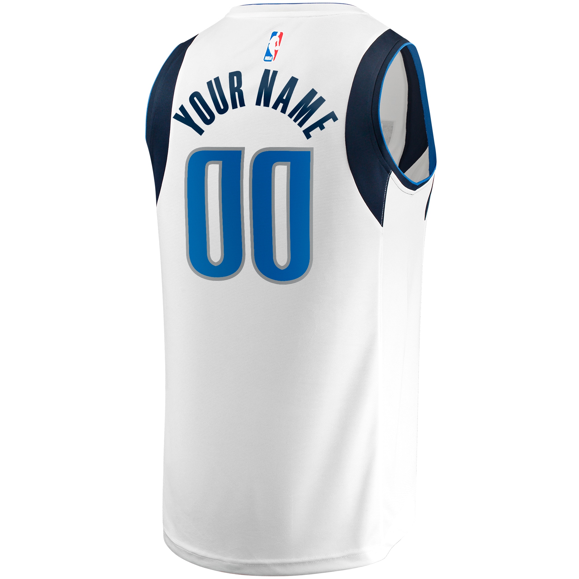 Dallas Mavericks Fanatics Youth Fast Break Custom Jersey – Association Edition – White