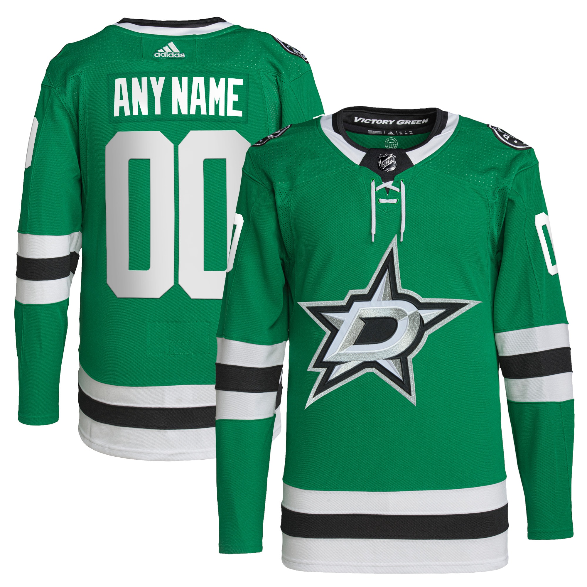 Dallas Stars Home Primegreen Custom Jersey - Green