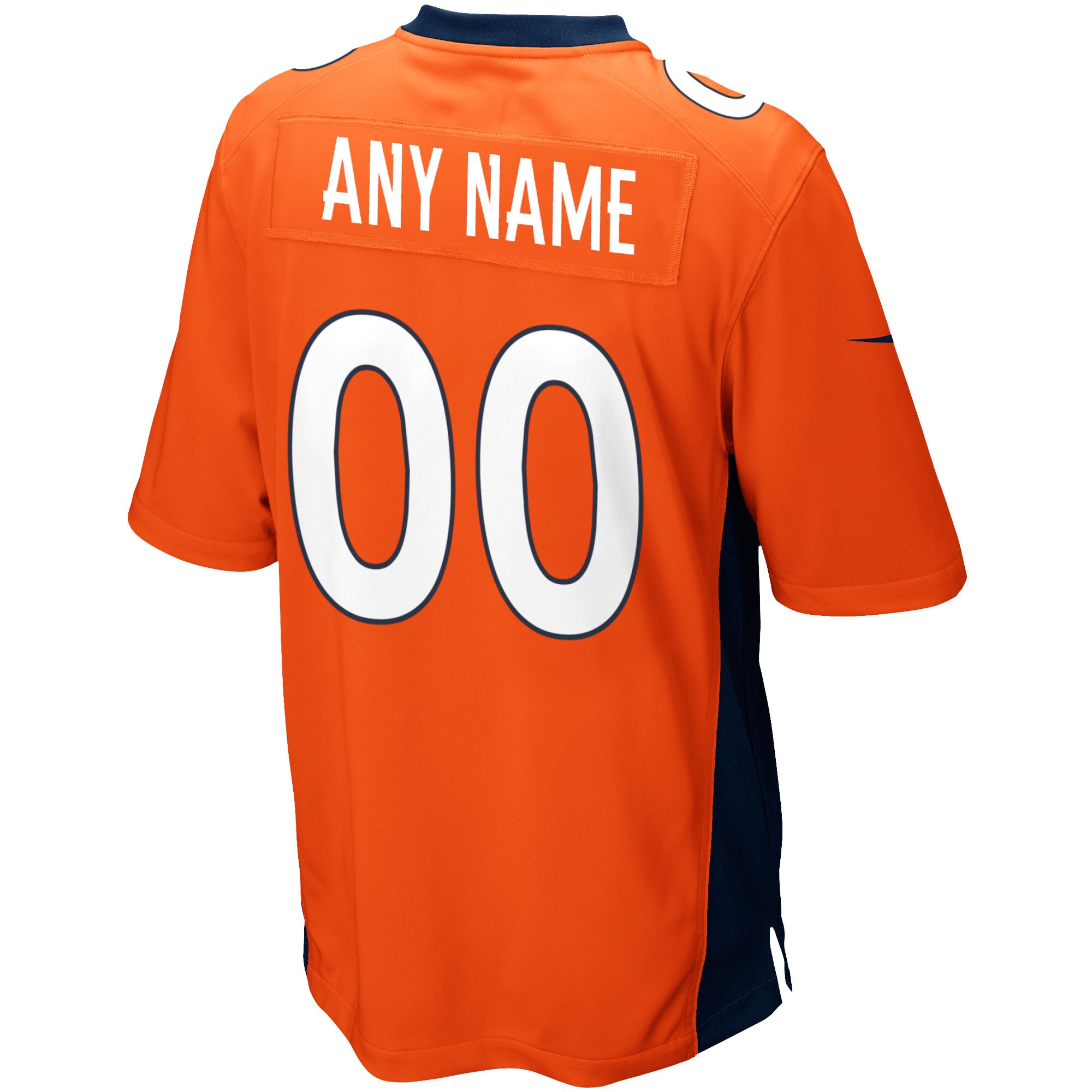 Denver Broncos Custom Game Jersey – Orange
