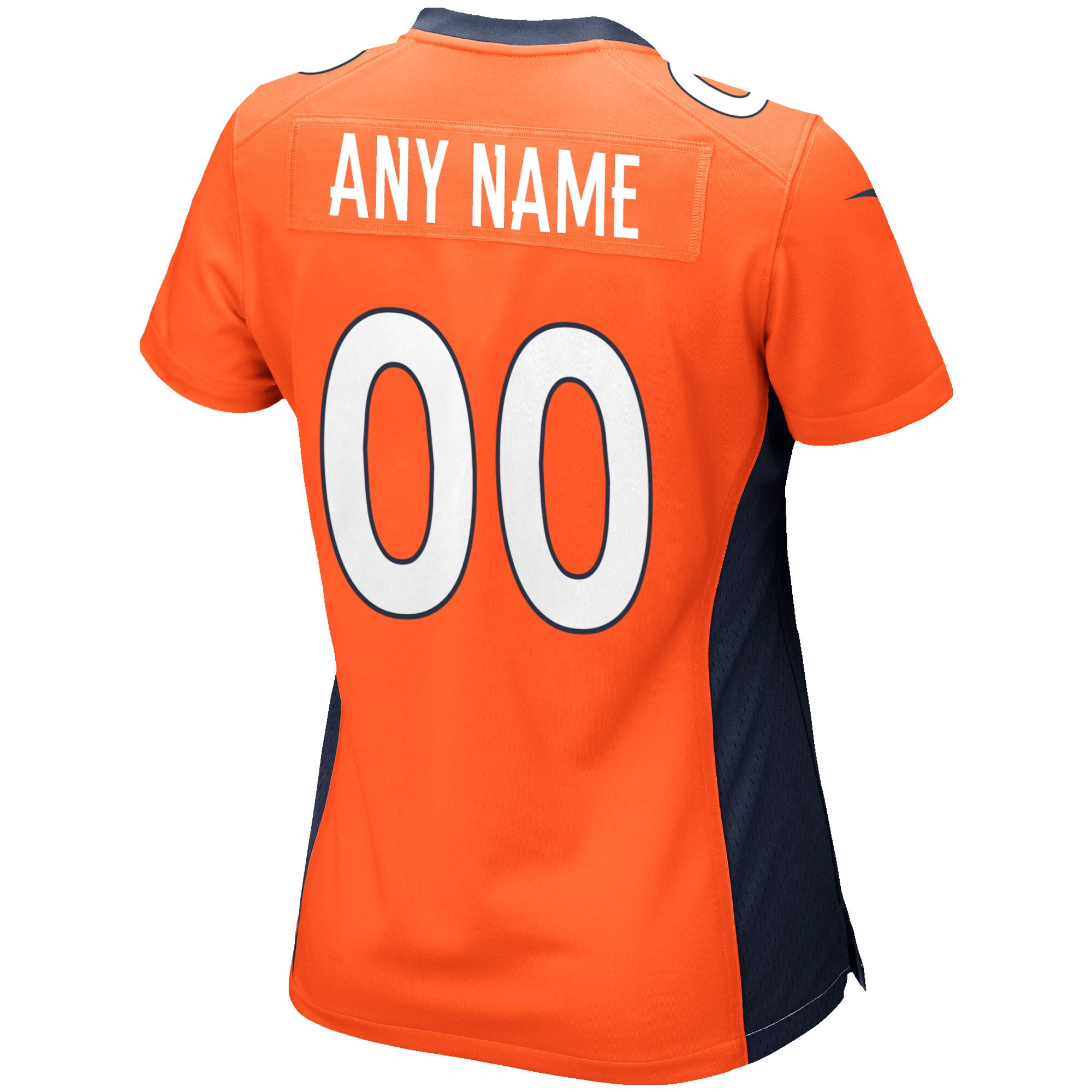 Denver Broncos Women’s Custom Game Jersey – Orange