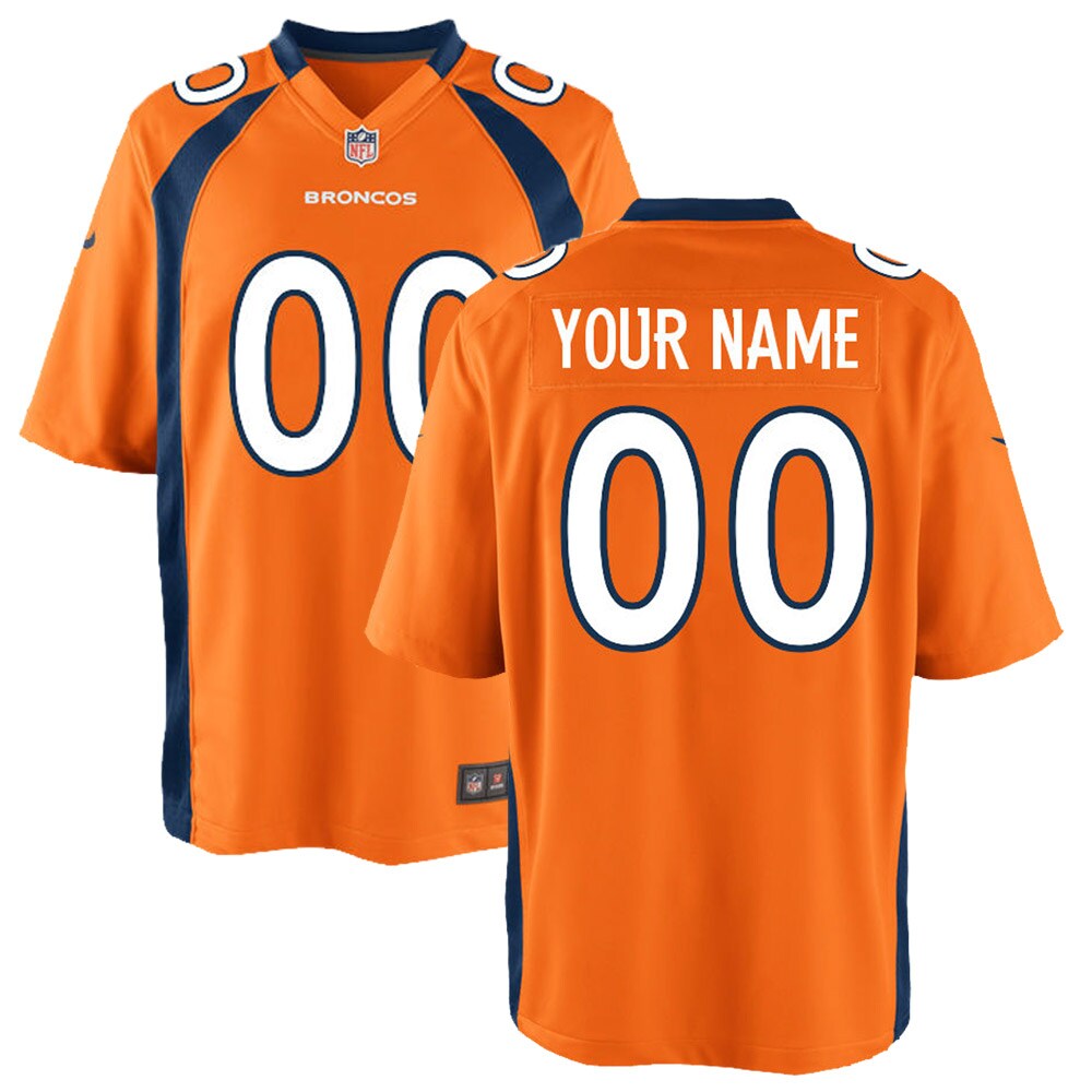 Denver Broncos Youth Custom Game Jersey - Orange
