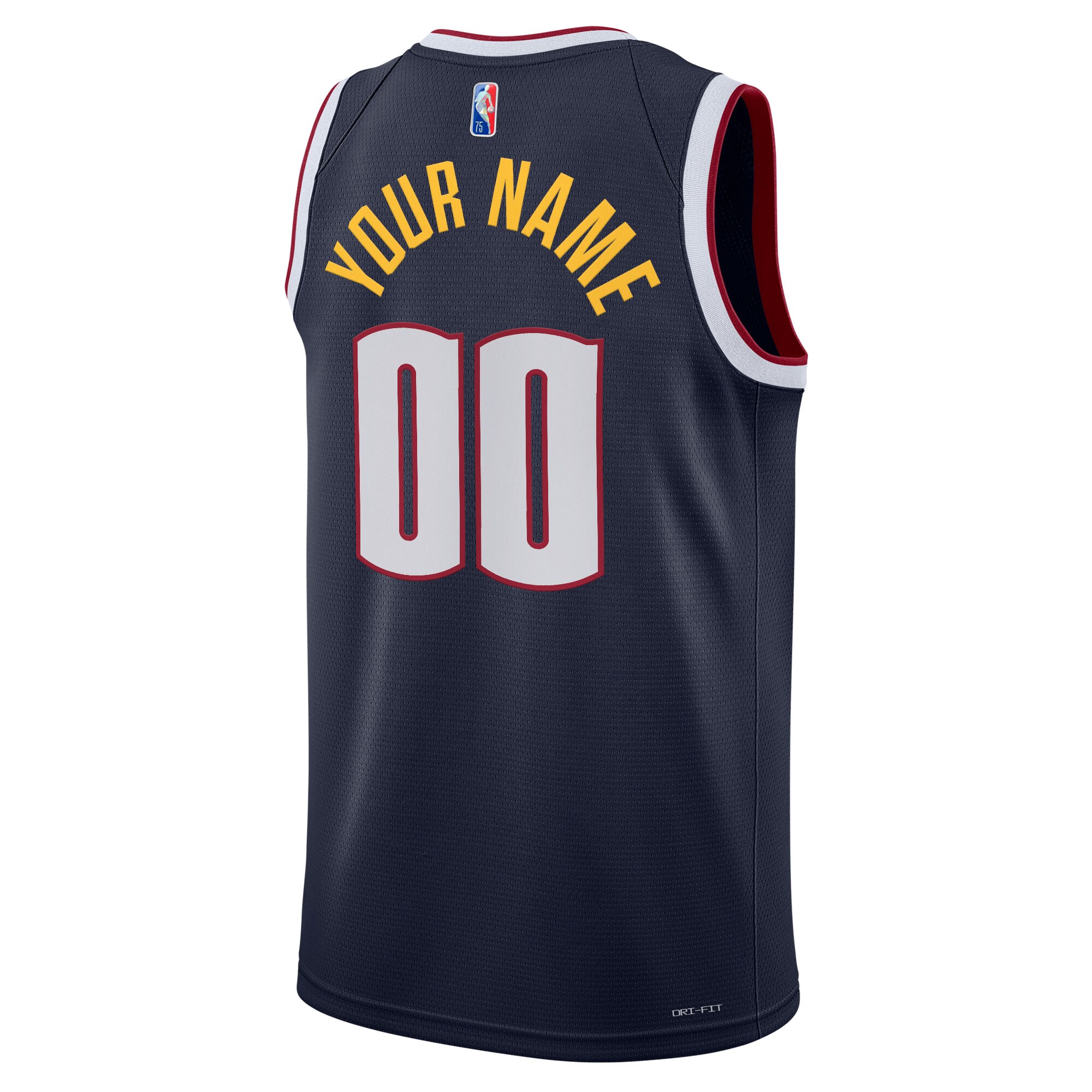 Denver Nuggets 2021/22 Diamond Swingman Custom Jersey – Icon Edition – Navy
