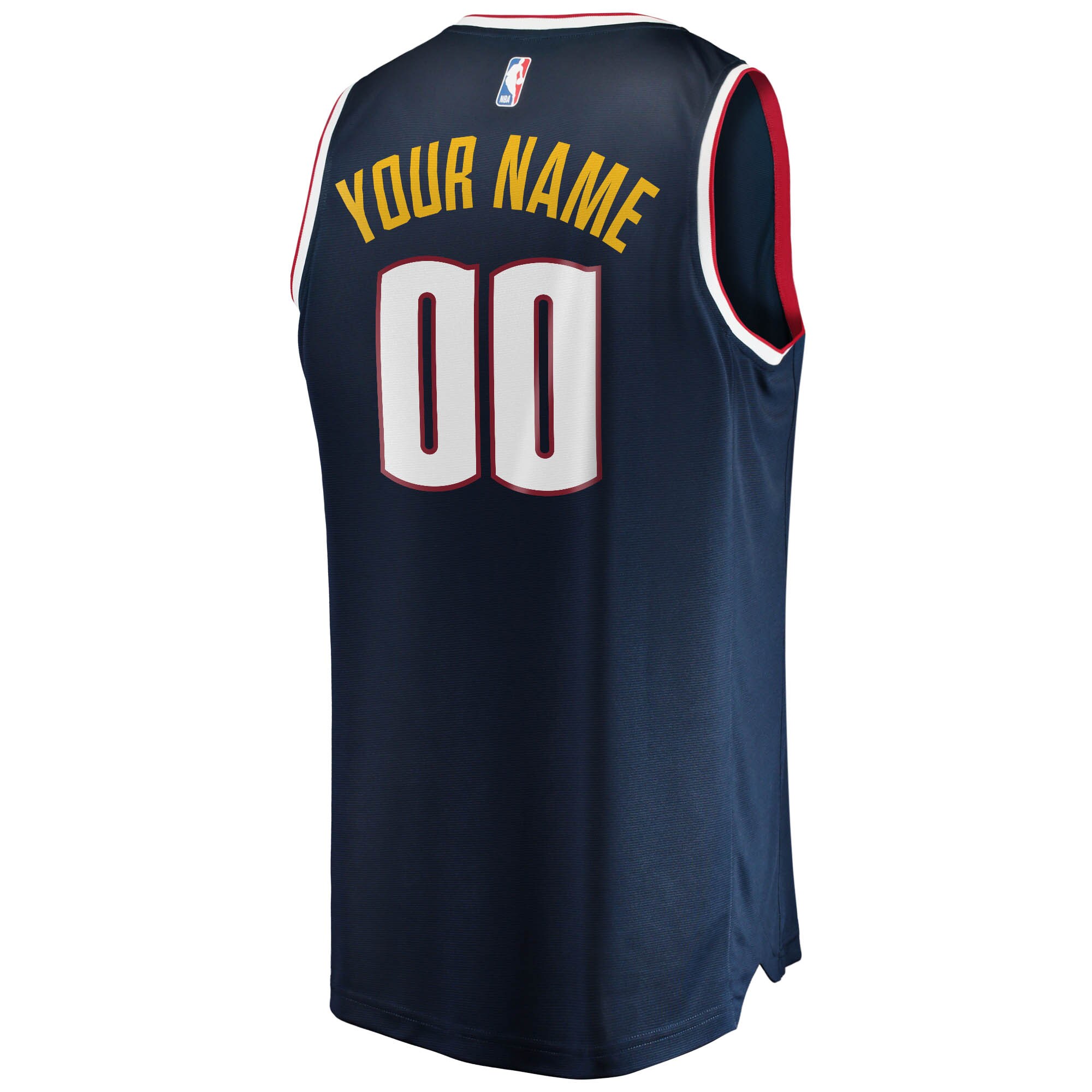Denver Nuggets Fanatics 2018/19 Fast Break Custom Jersey Navy – Icon Edition