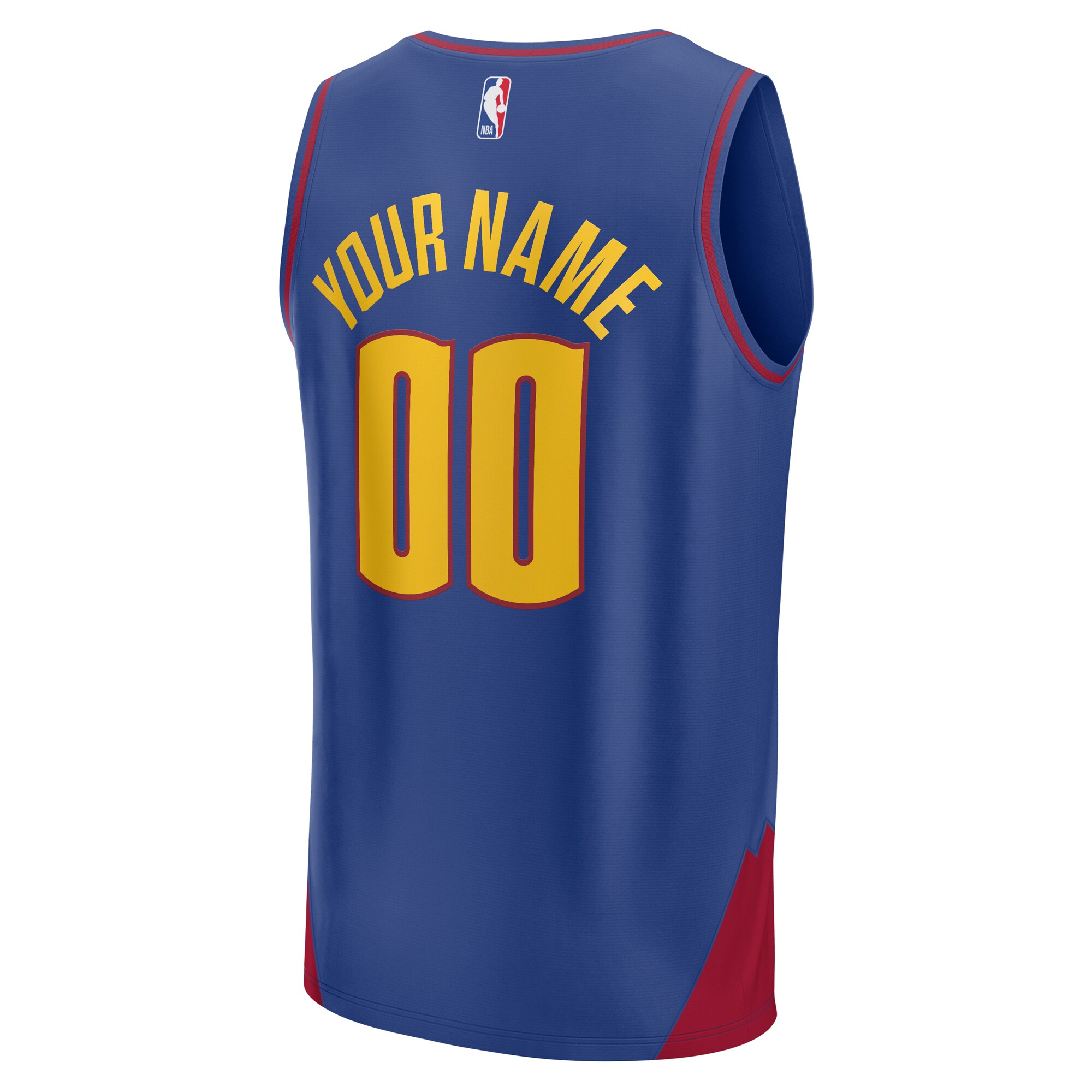 Denver Nuggets Fanatics Youth Fast Break Custom Jersey – Statement Edition – Blue