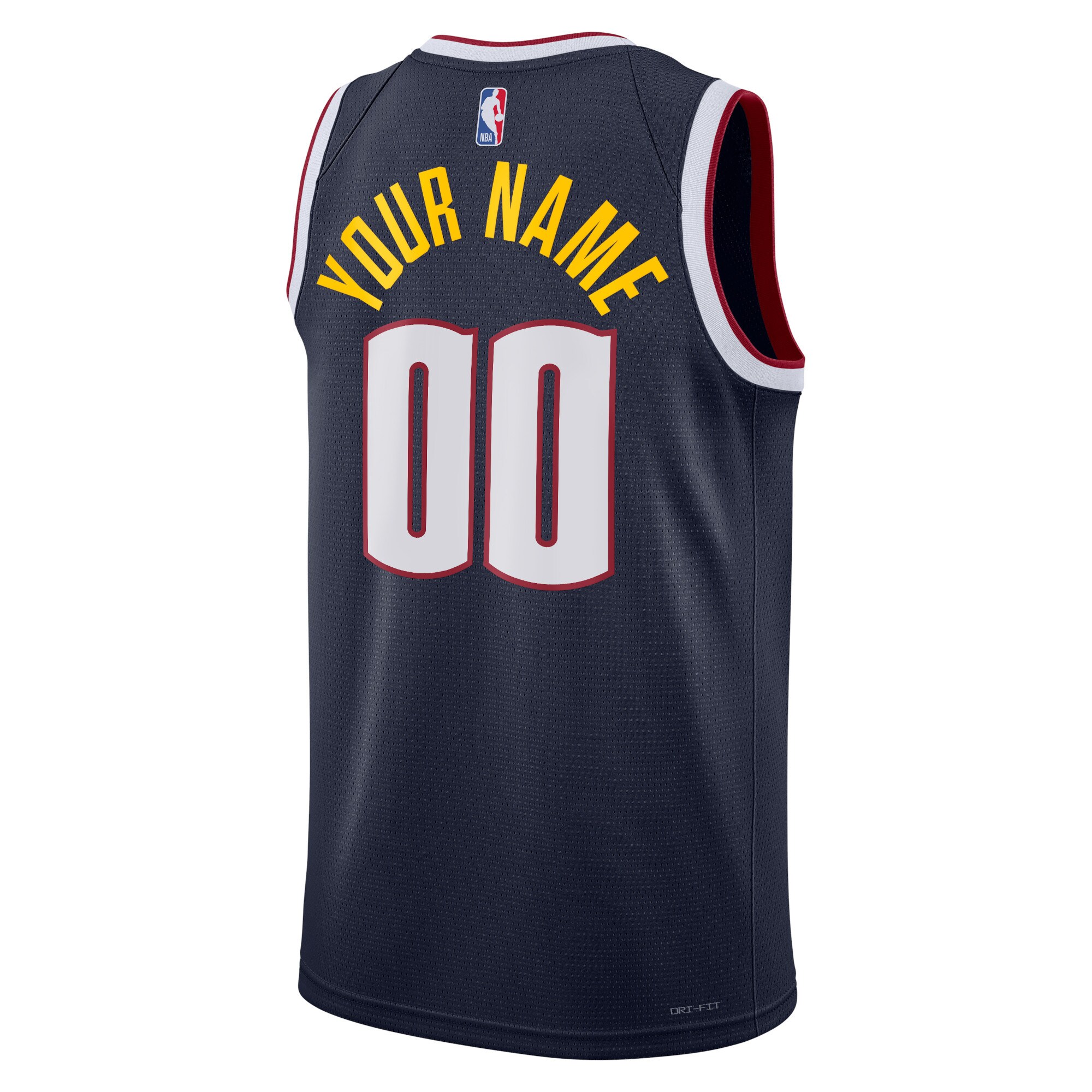 Denver Nuggets Unisex Swingman Custom Jersey Navy – Icon Edition