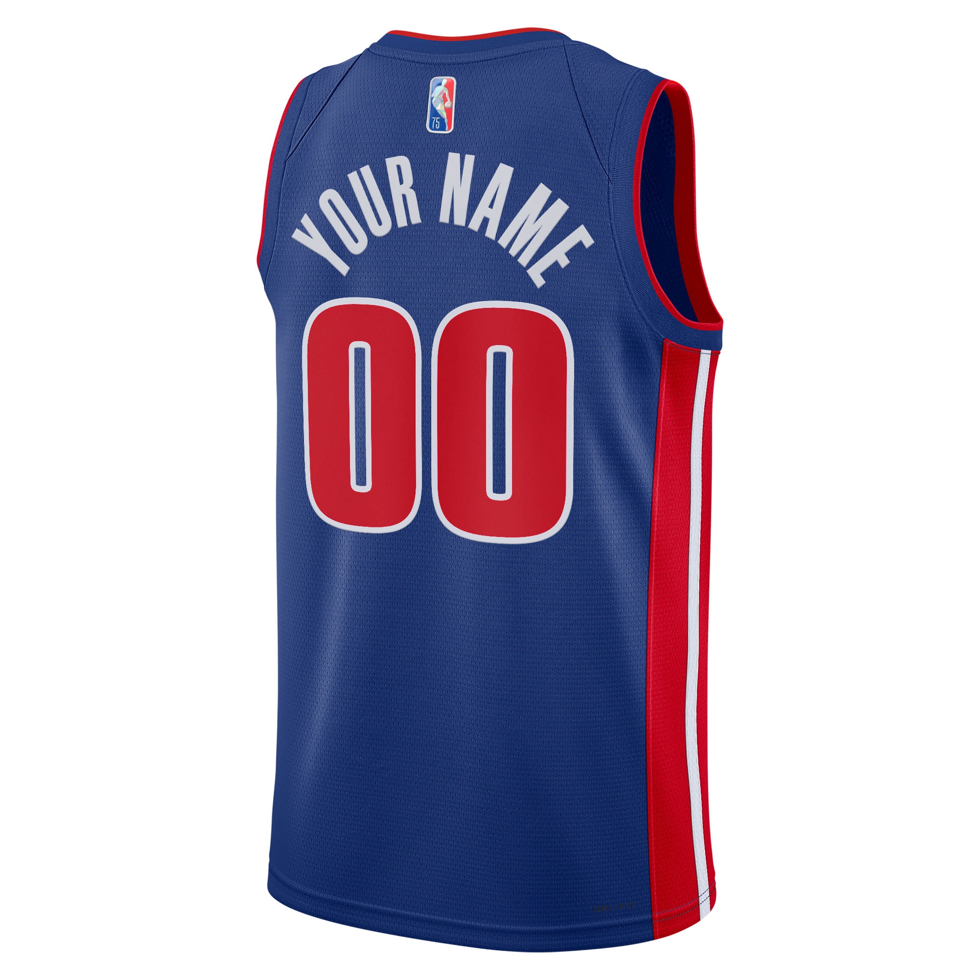 Detroit Pistons 2021/22 Diamond Swingman Custom Jersey – Icon Edition – Blue