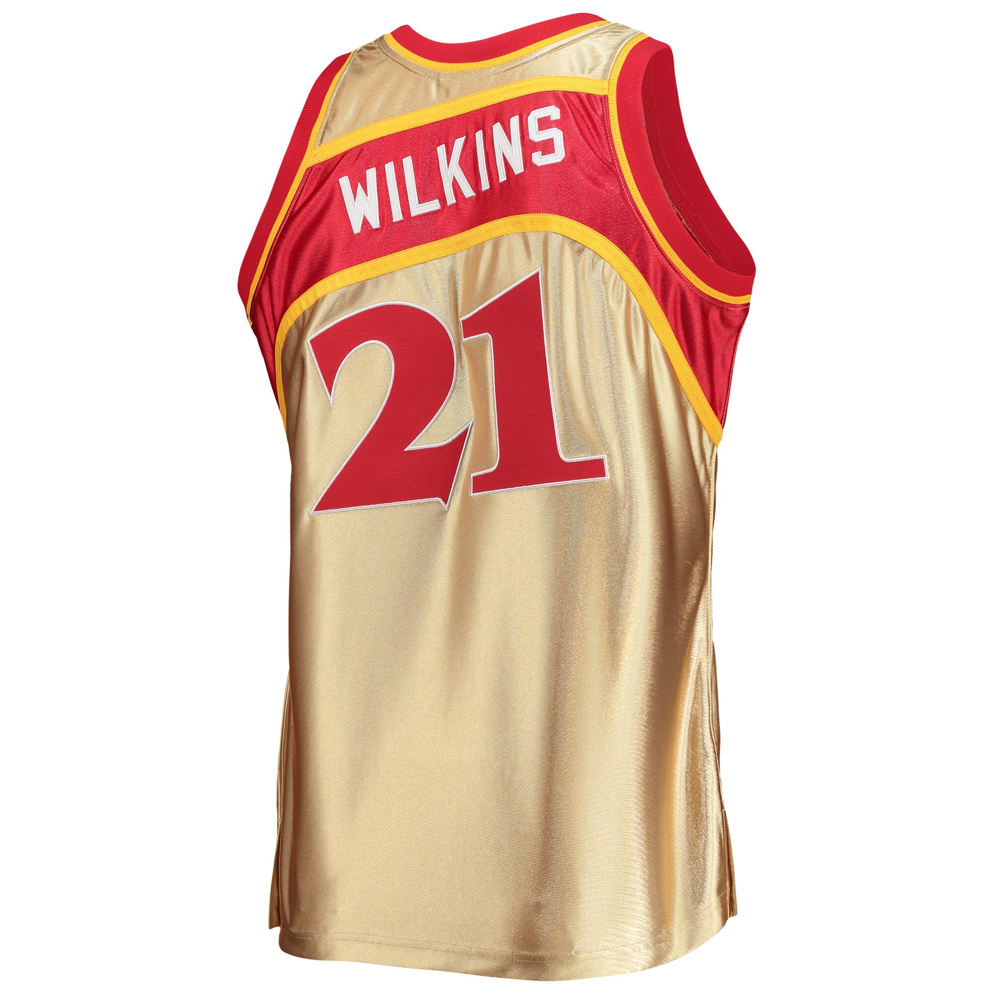 Dominique Wilkins Atlanta Hawks 75th Anniversary 1986/87 Hardwood Classics Swingman Jersey – Gold