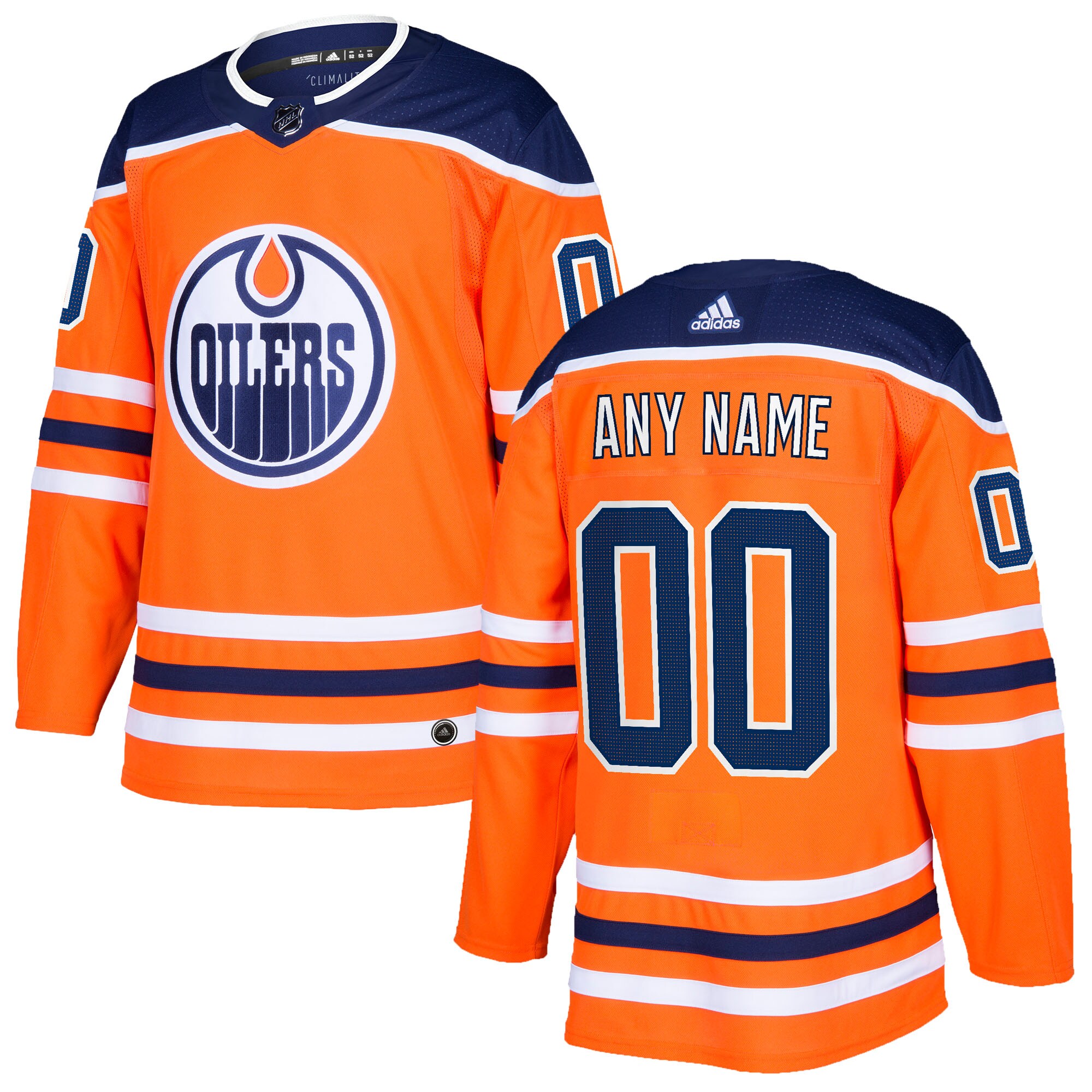 Edmonton Oilers Custom Jersey - Orange