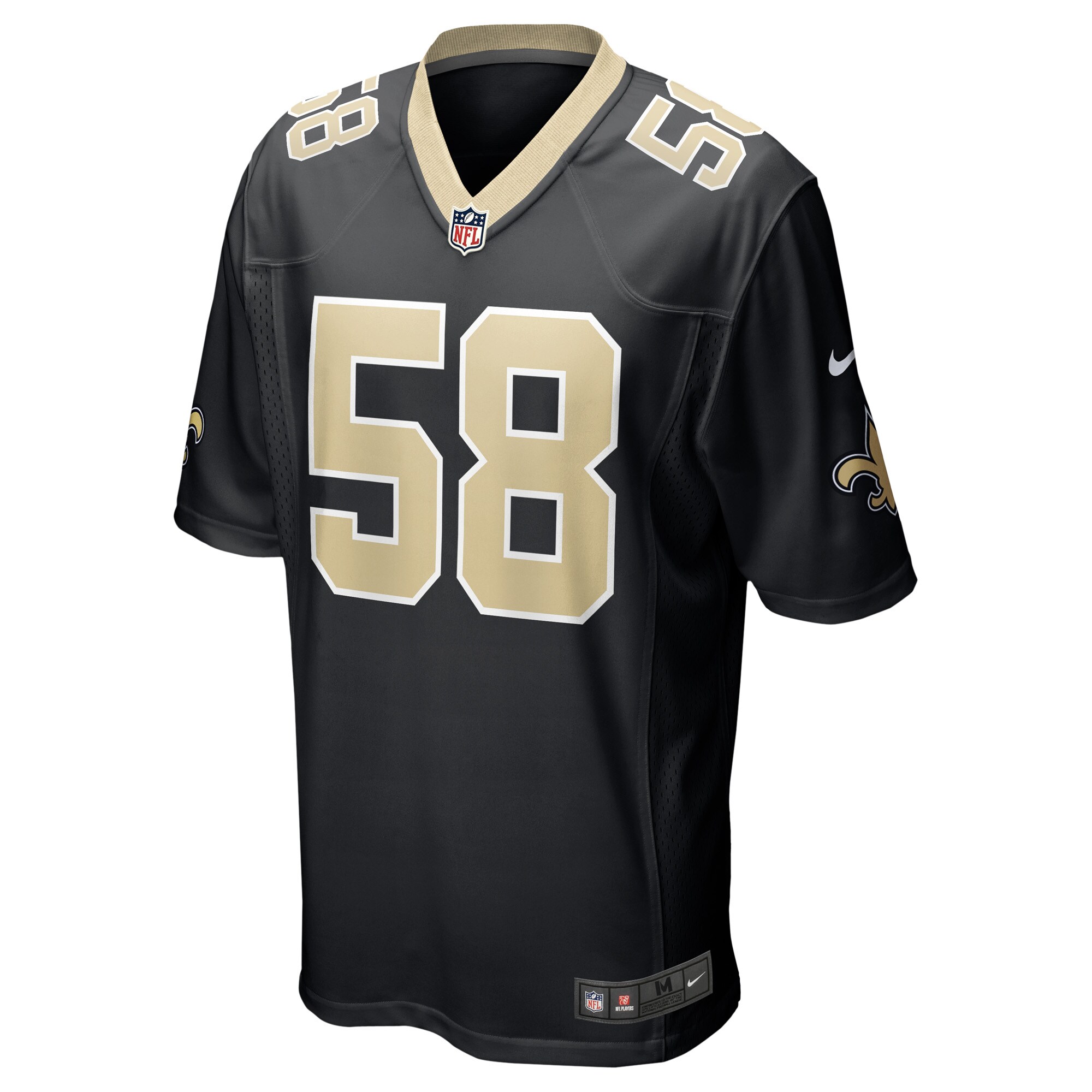 Eric Wilson New Orleans Saints Game Player Jersey – Black