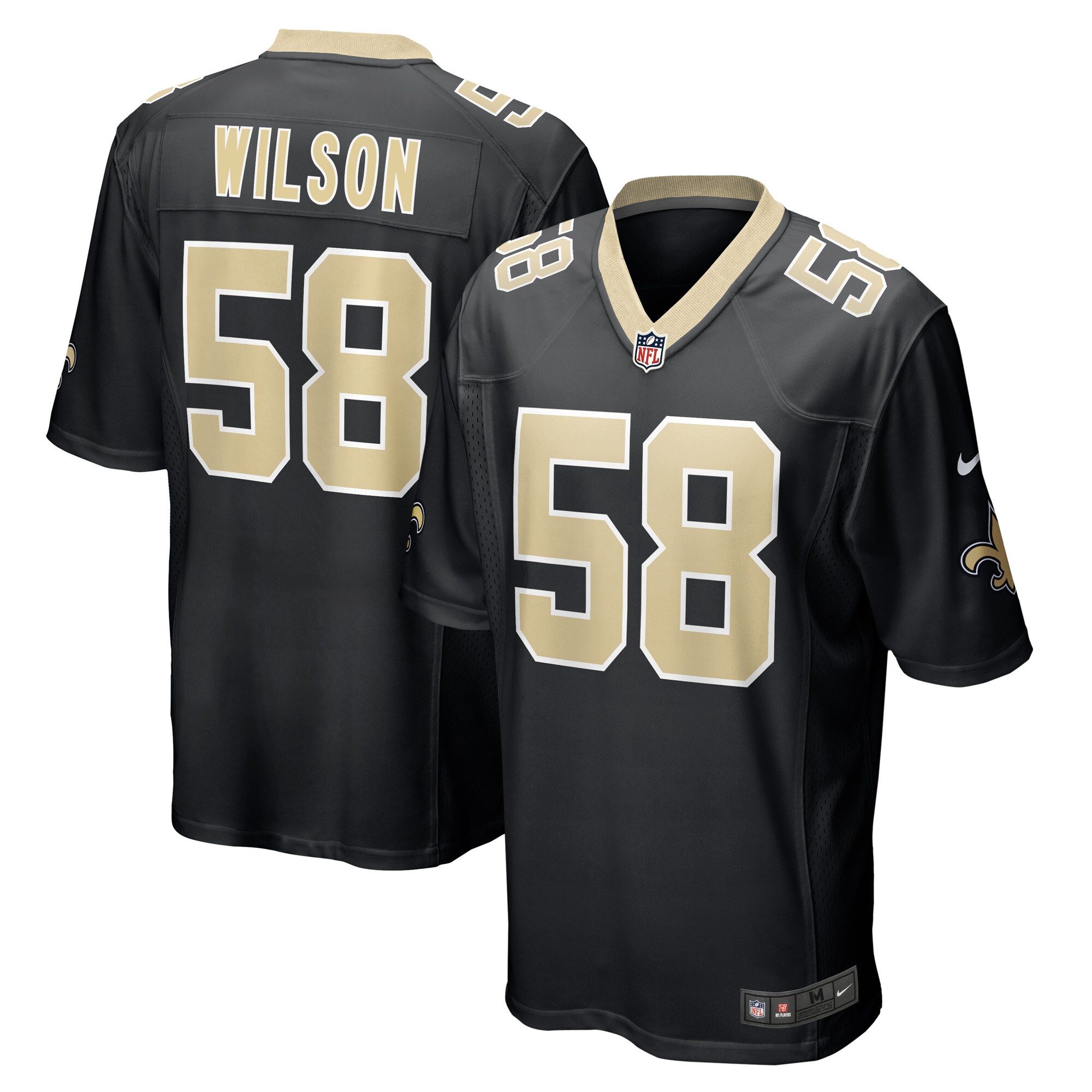 Eric Wilson New Orleans Saints Game Player Jersey – Black