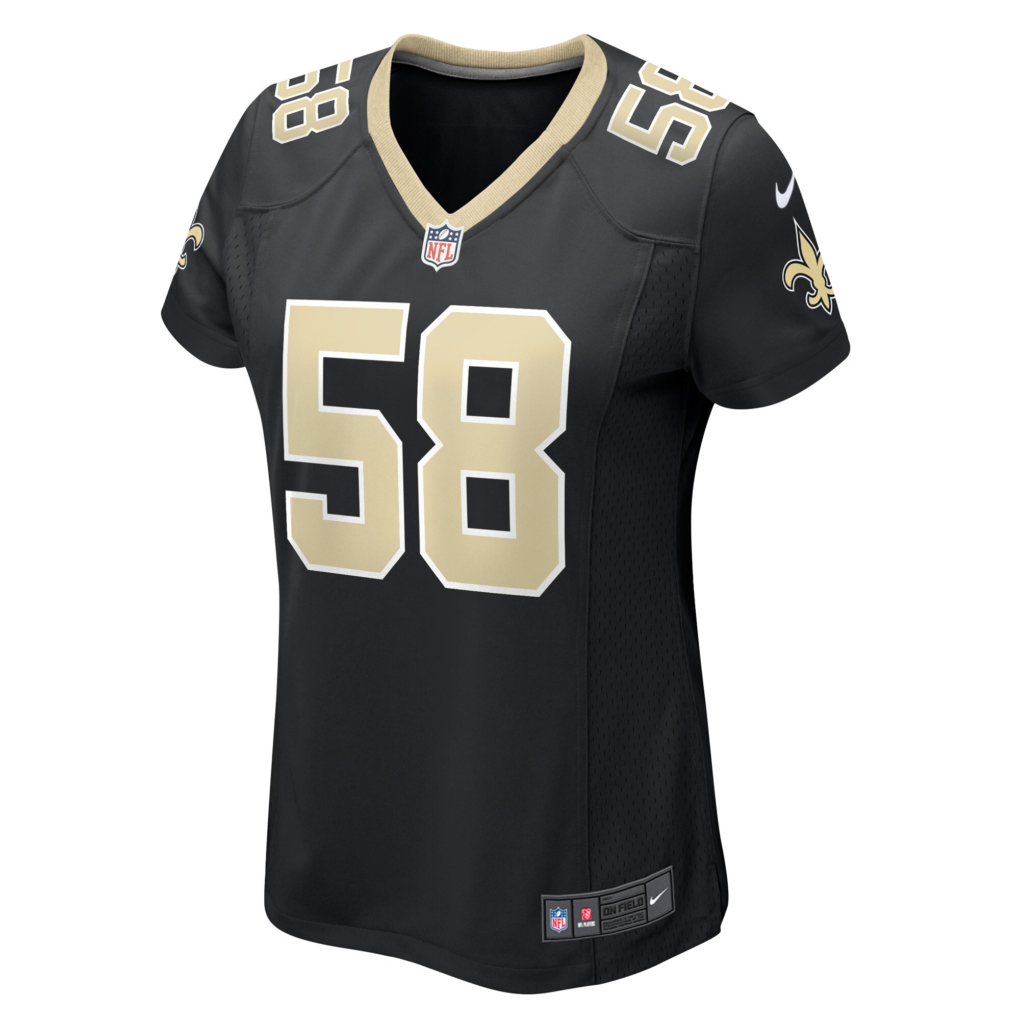 Eric Wilson New Orleans Saints Women’s Game Player Jersey – Black