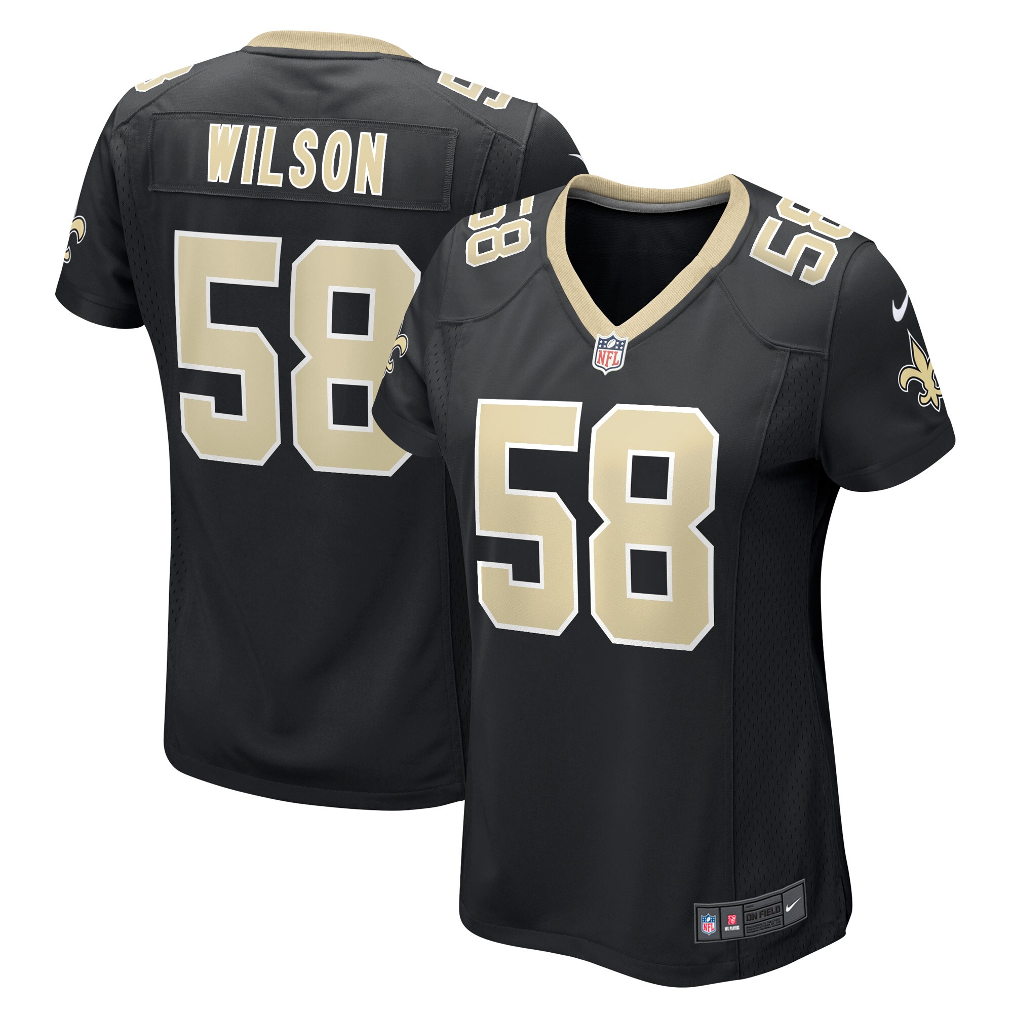 Eric Wilson New Orleans Saints Women’s Game Player Jersey – Black