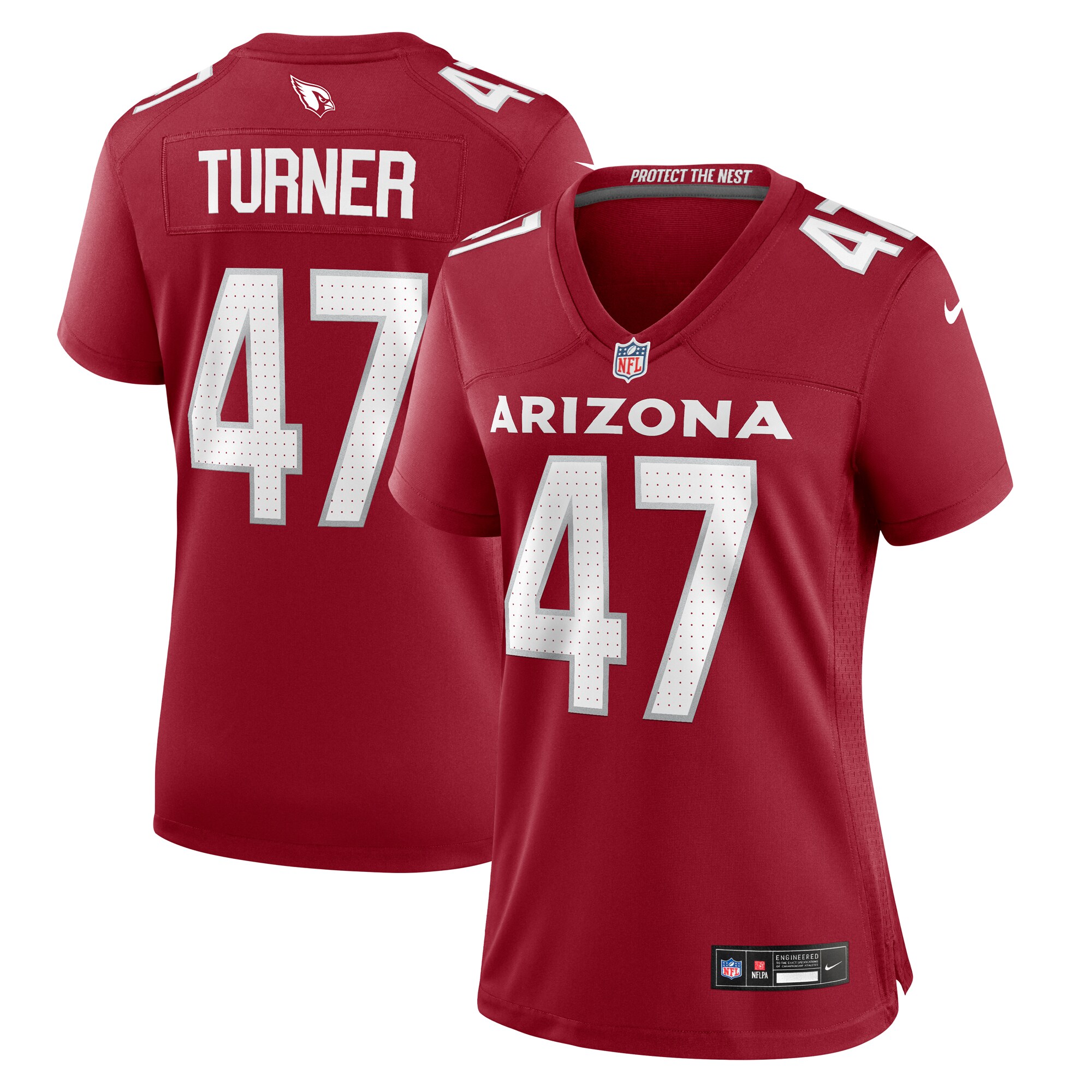 Ezekiel Turner Arizona Cardinals Women's Team Game Jersey - Cardinal