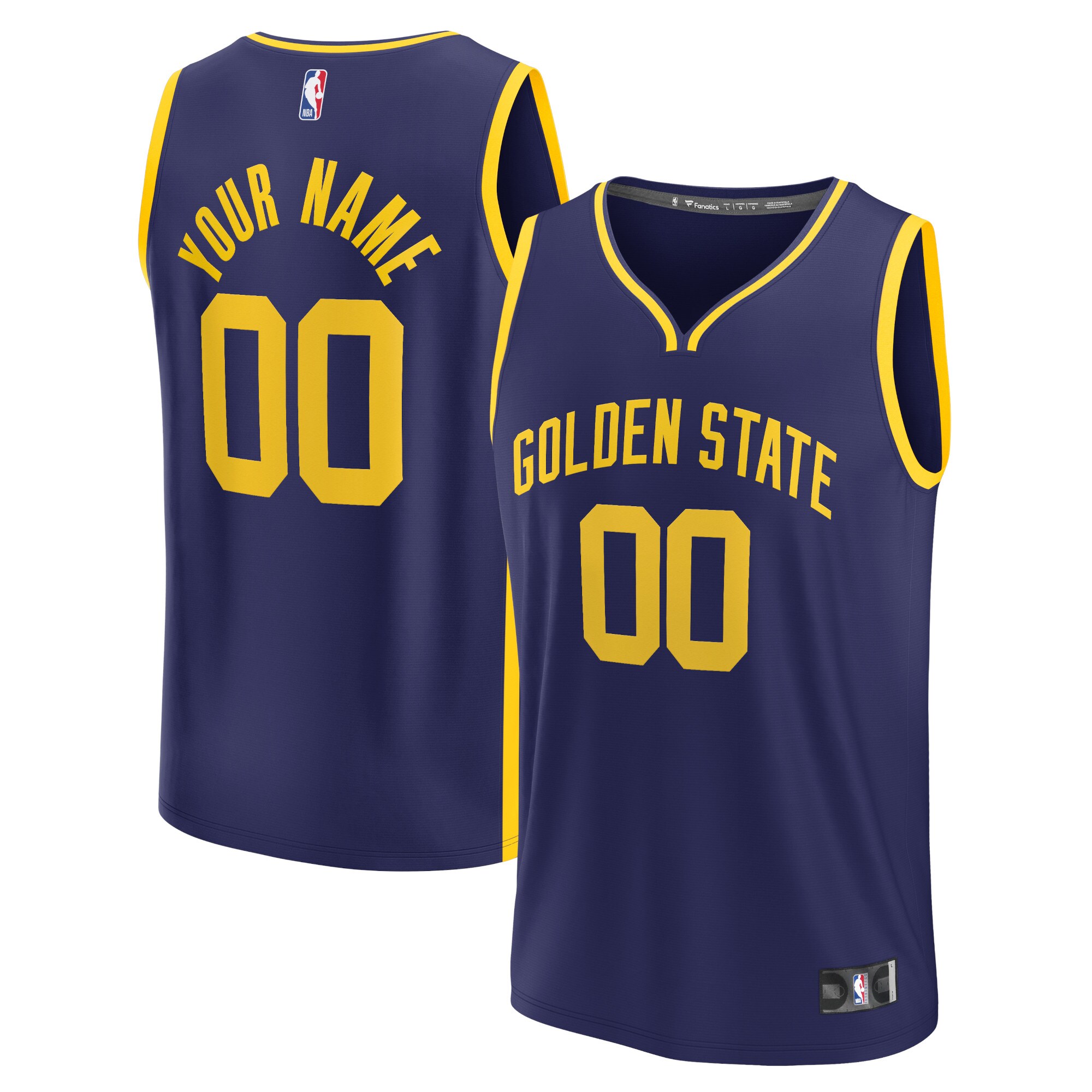 Golden State Warriors Fanatics Fast Break Custom Jersey - Statement Edition - Navy