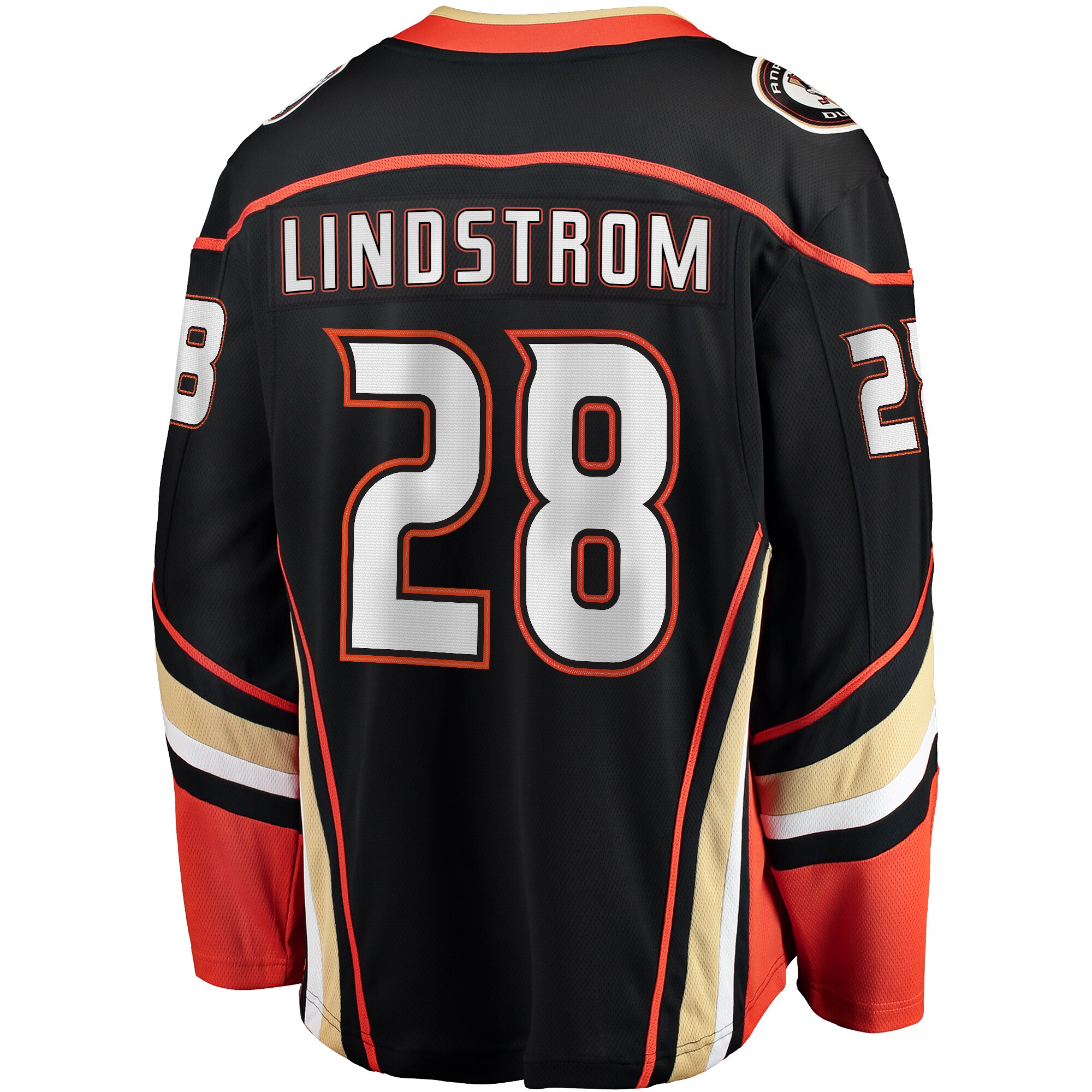 Gustav Lindstrom Anaheim Ducks Fanatics Home Premier Breakaway Player Jersey – Black